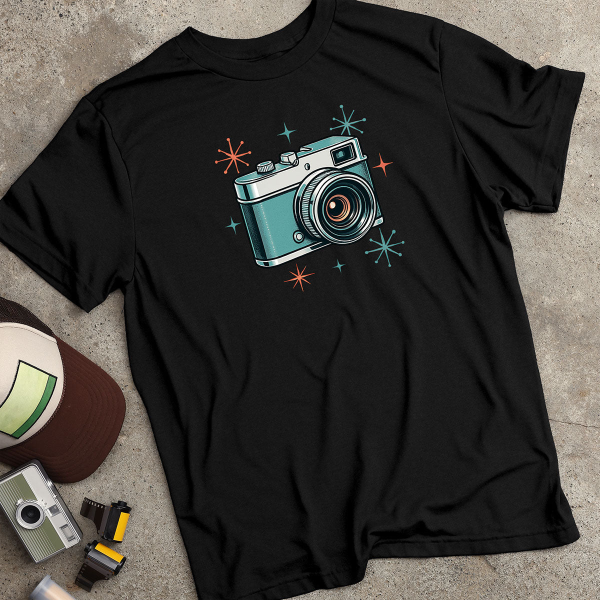 Retro-Futuristic Camera T-Shirt