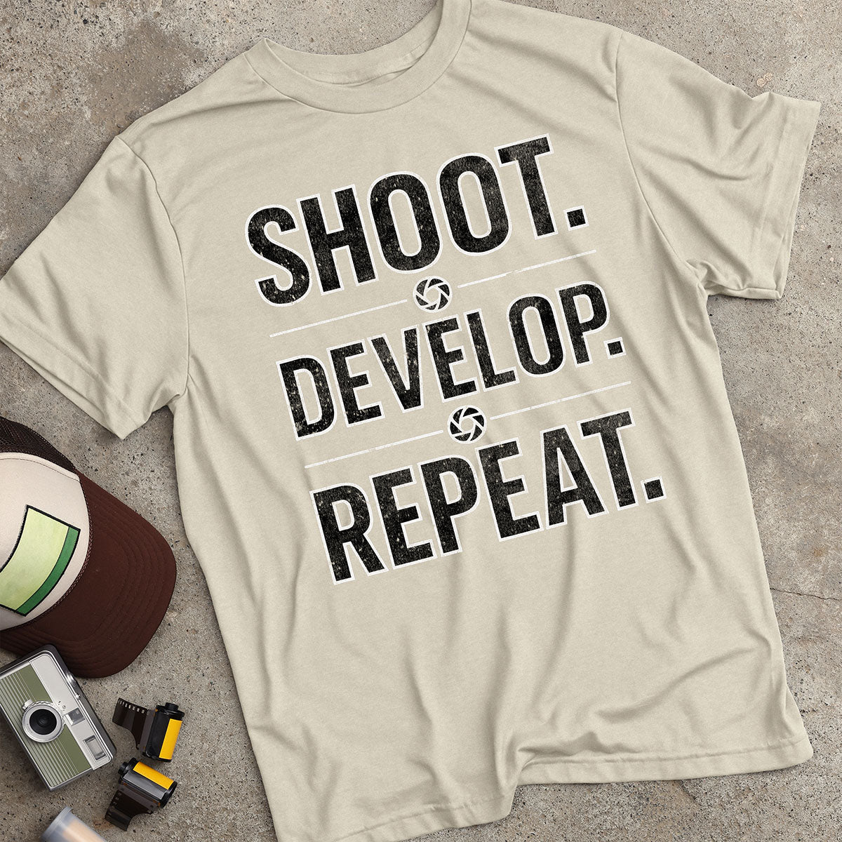 Shoot. Develop. Repeat. T-Shirt