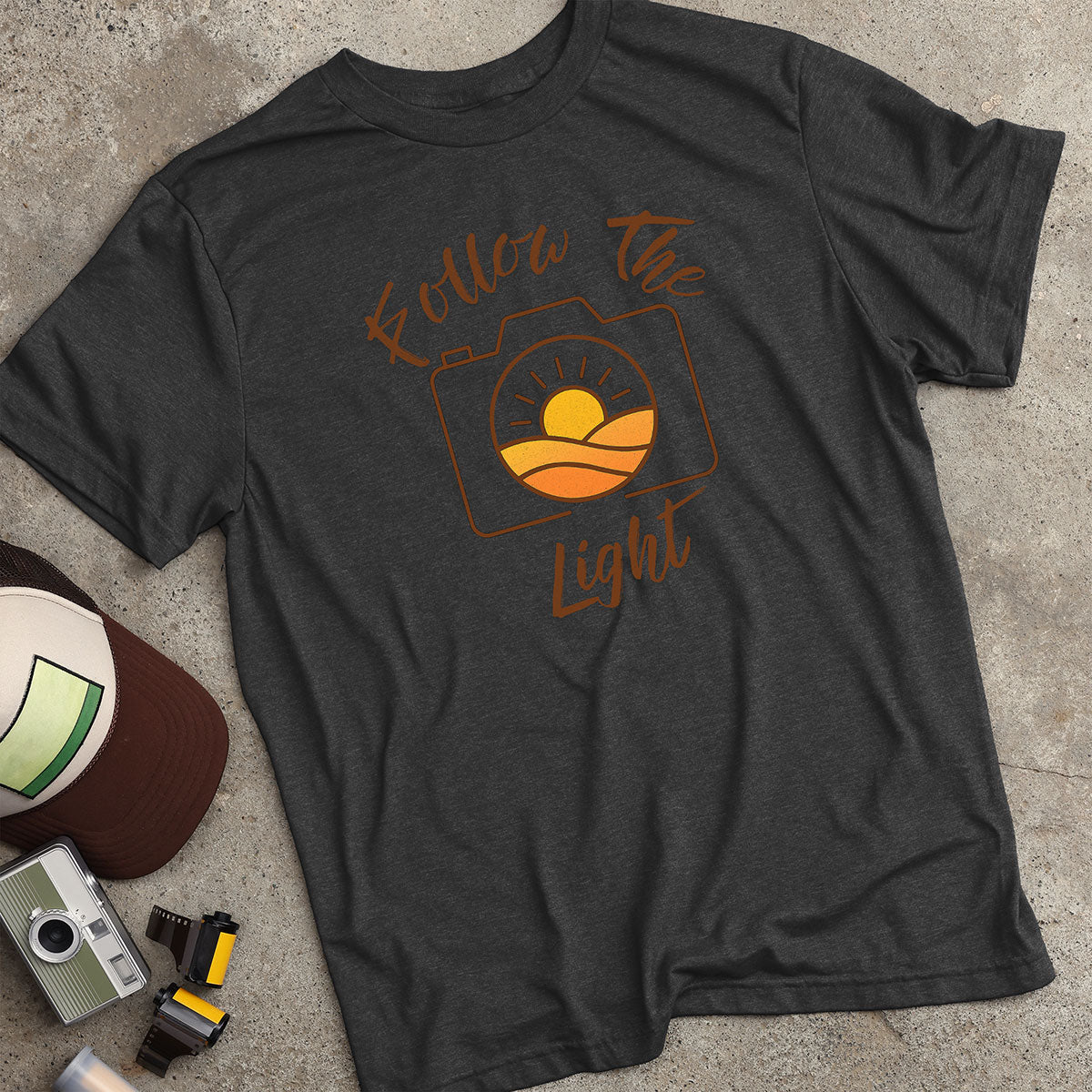 Follow The Light Lens Sunset T-Shirt