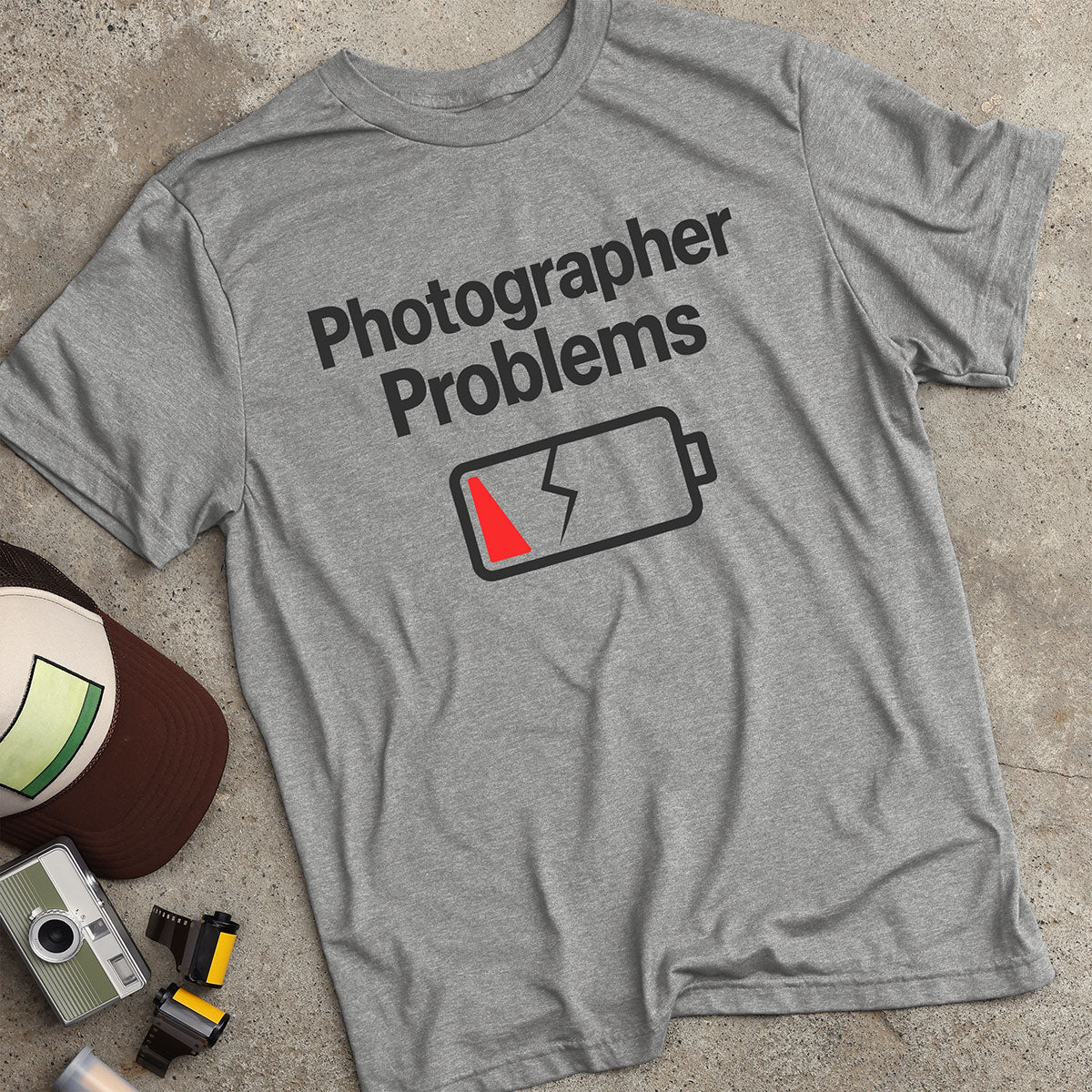 Photographer Problems Dead Battery T-Shirt