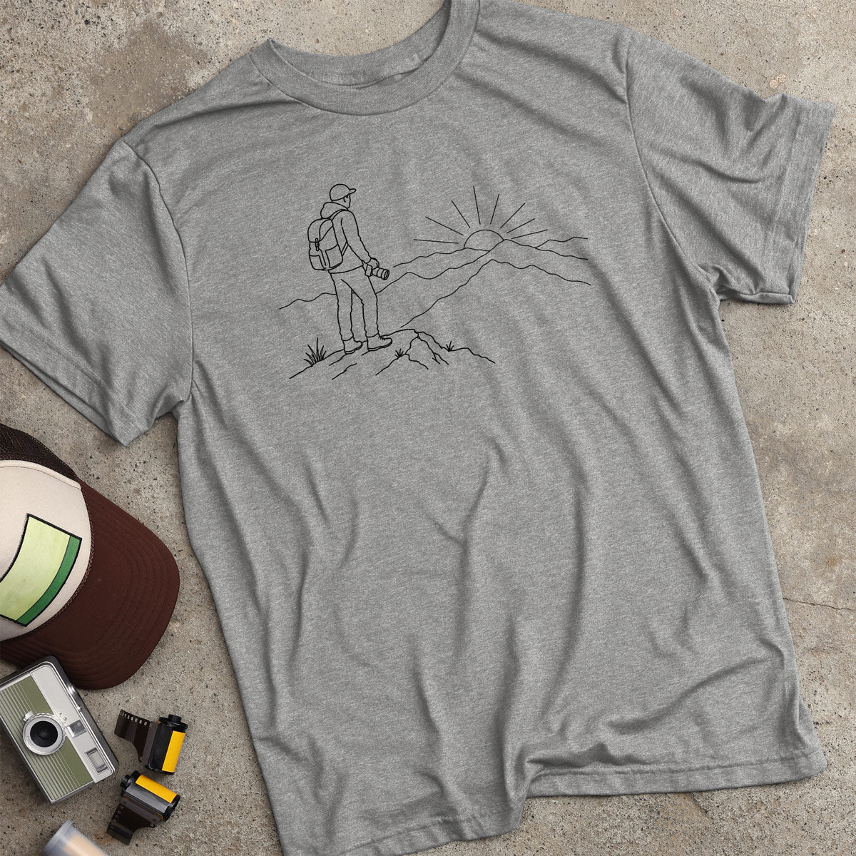 Photographer Mountain Sunset T-Shirt