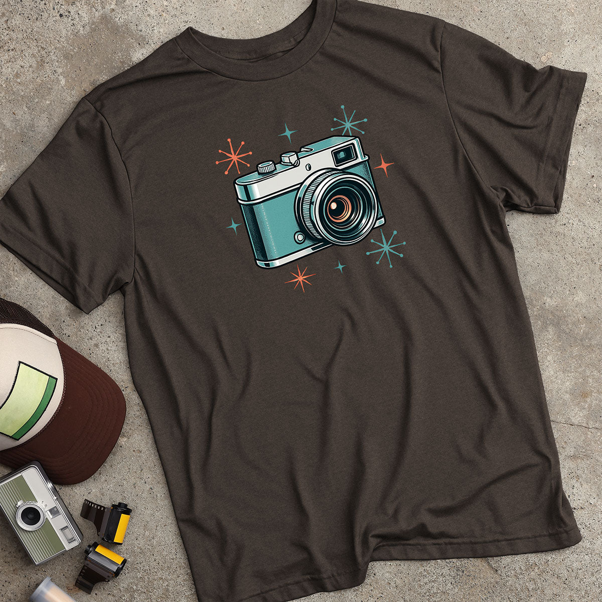 Retro-Futuristic Camera T-Shirt