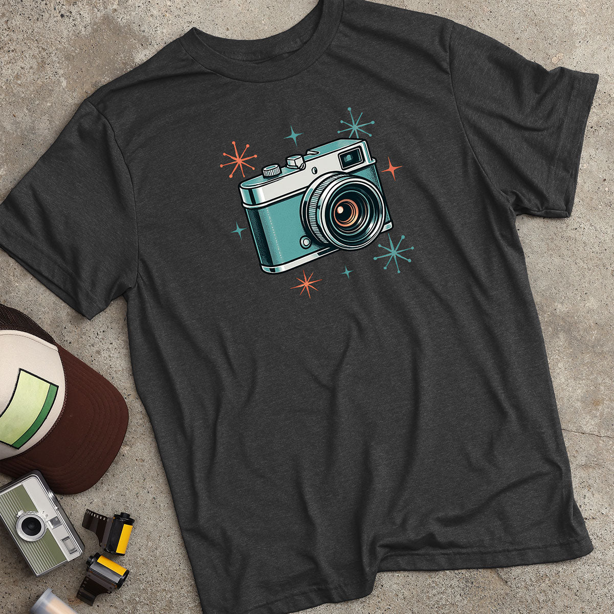 Retro-Futuristic Camera T-Shirt