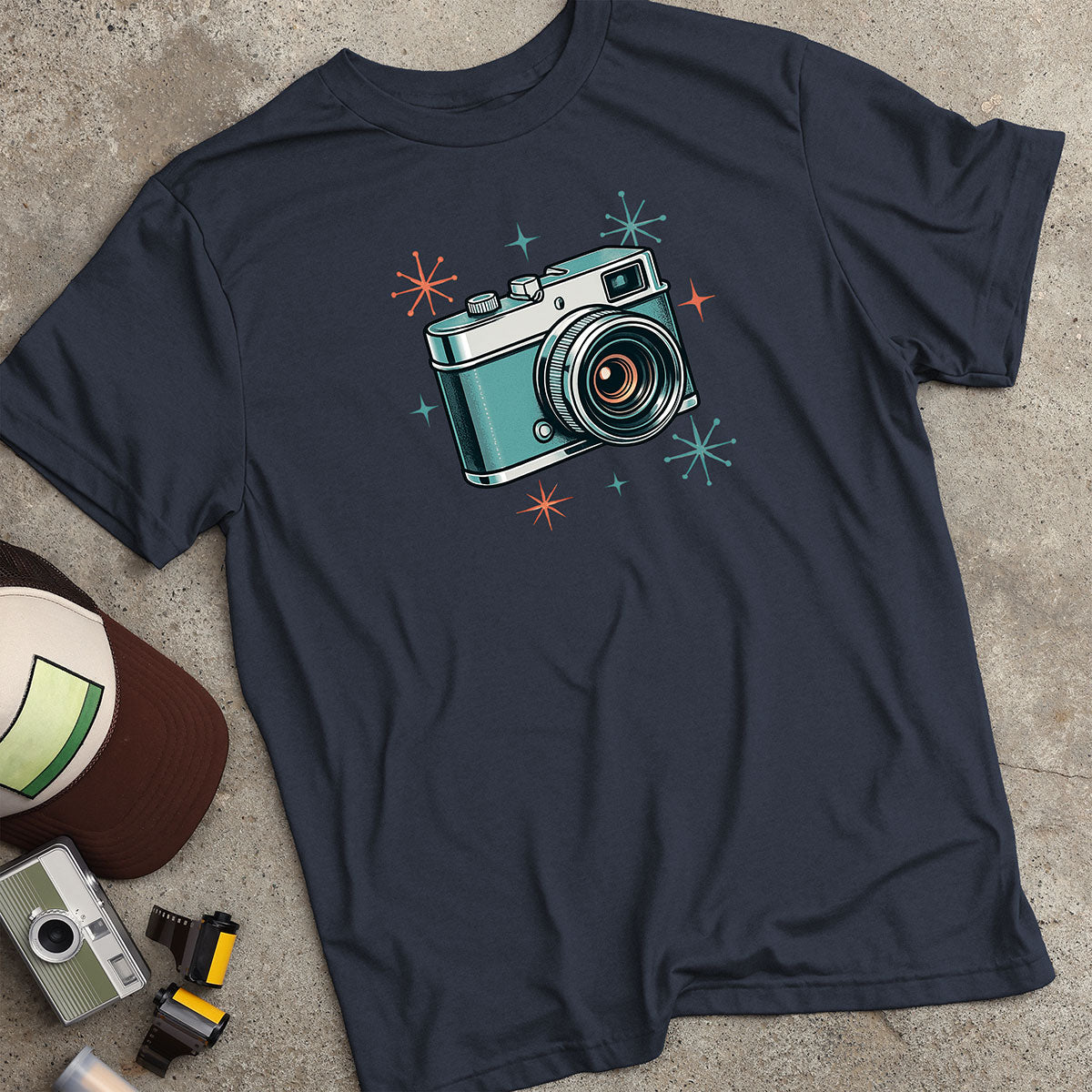 Retro-Futuristic Camera T-Shirt
