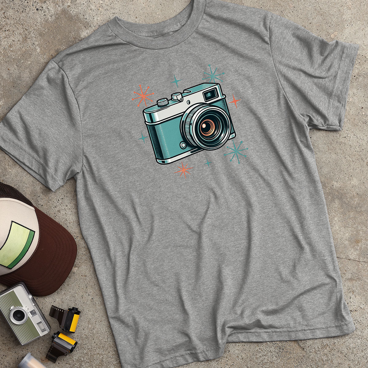 Retro-Futuristic Camera T-Shirt