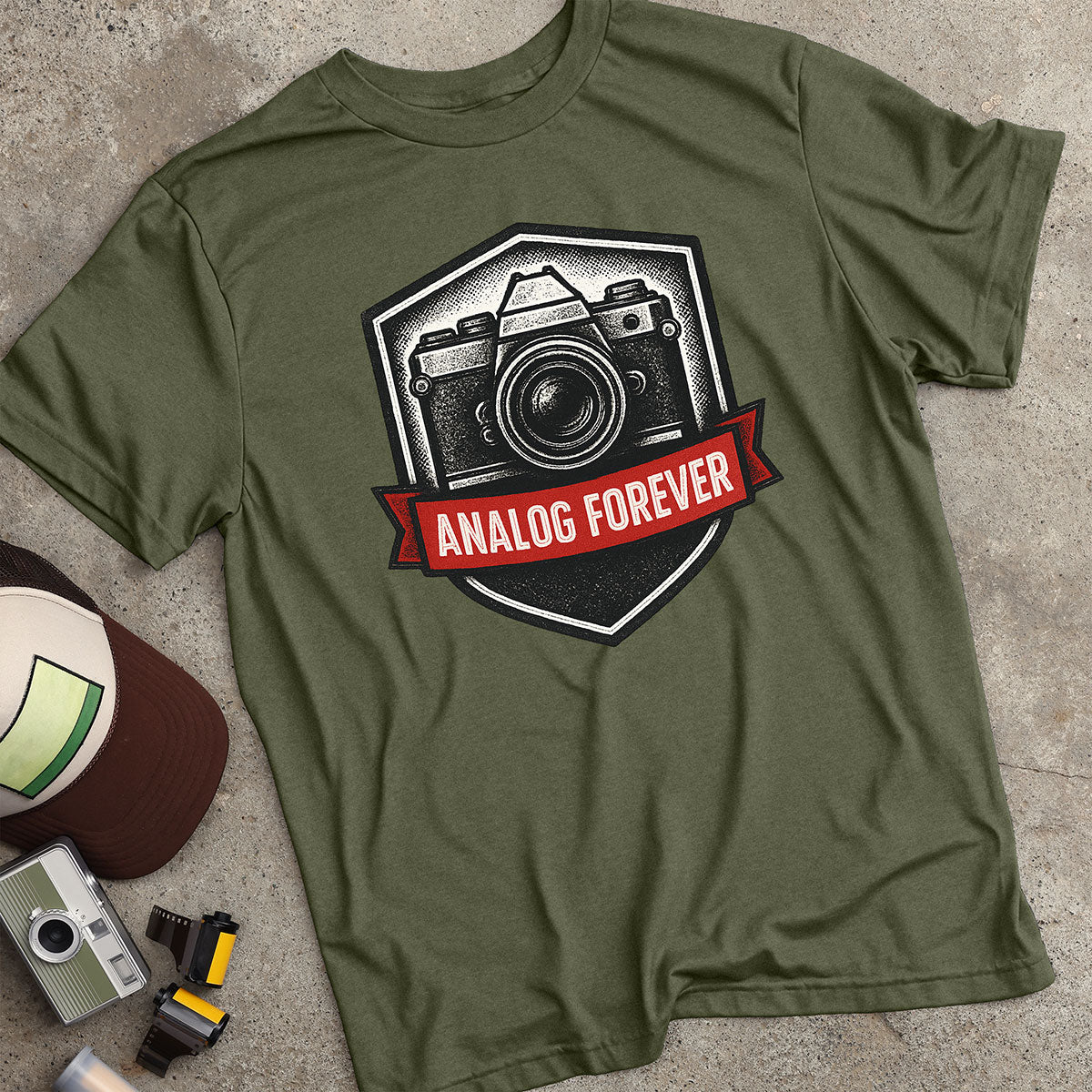 Analog Forever Shield T-Shirt