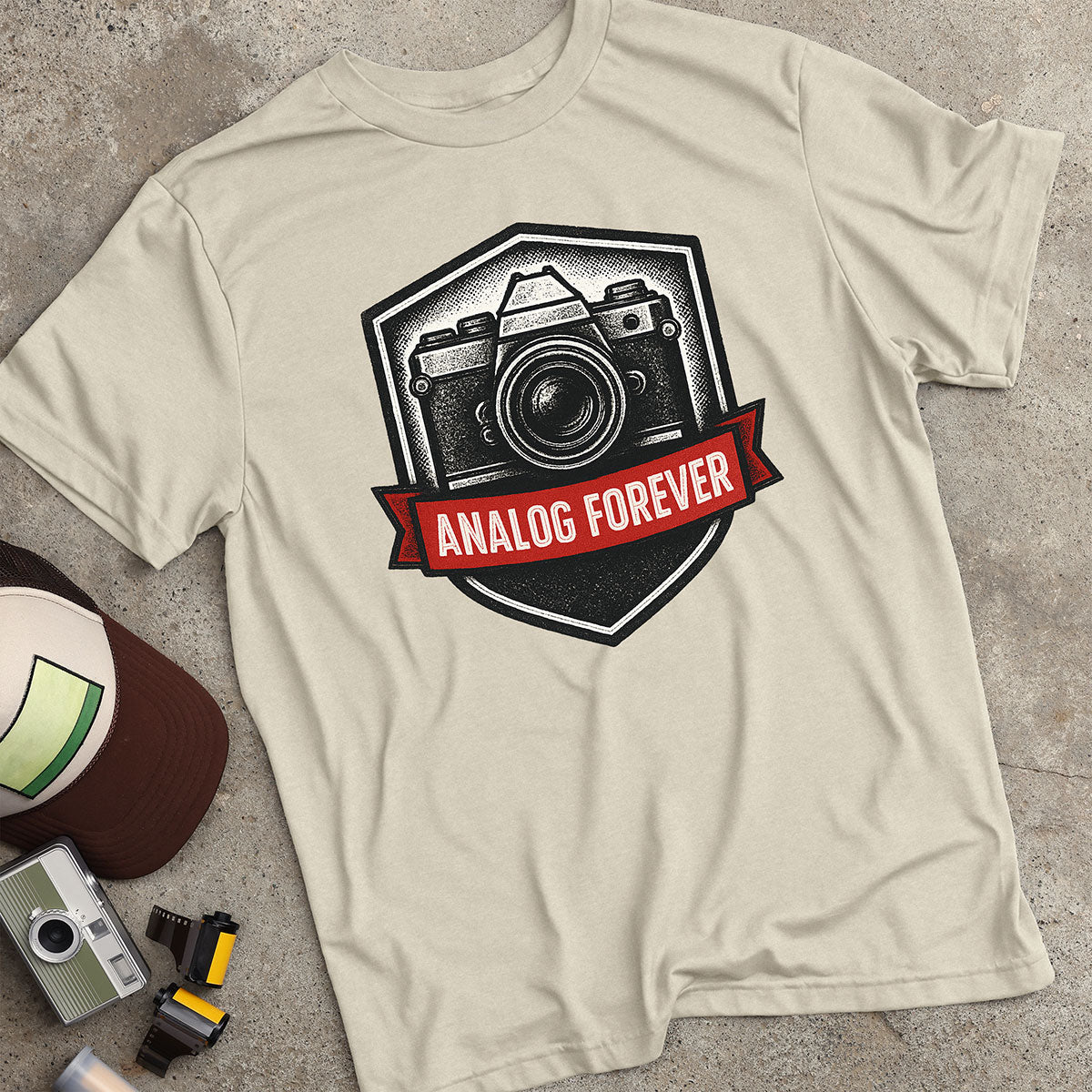 Analog Forever Shield T-Shirt