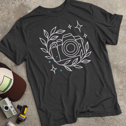 Boho Camera w/ Leafy Vines T-Shirt