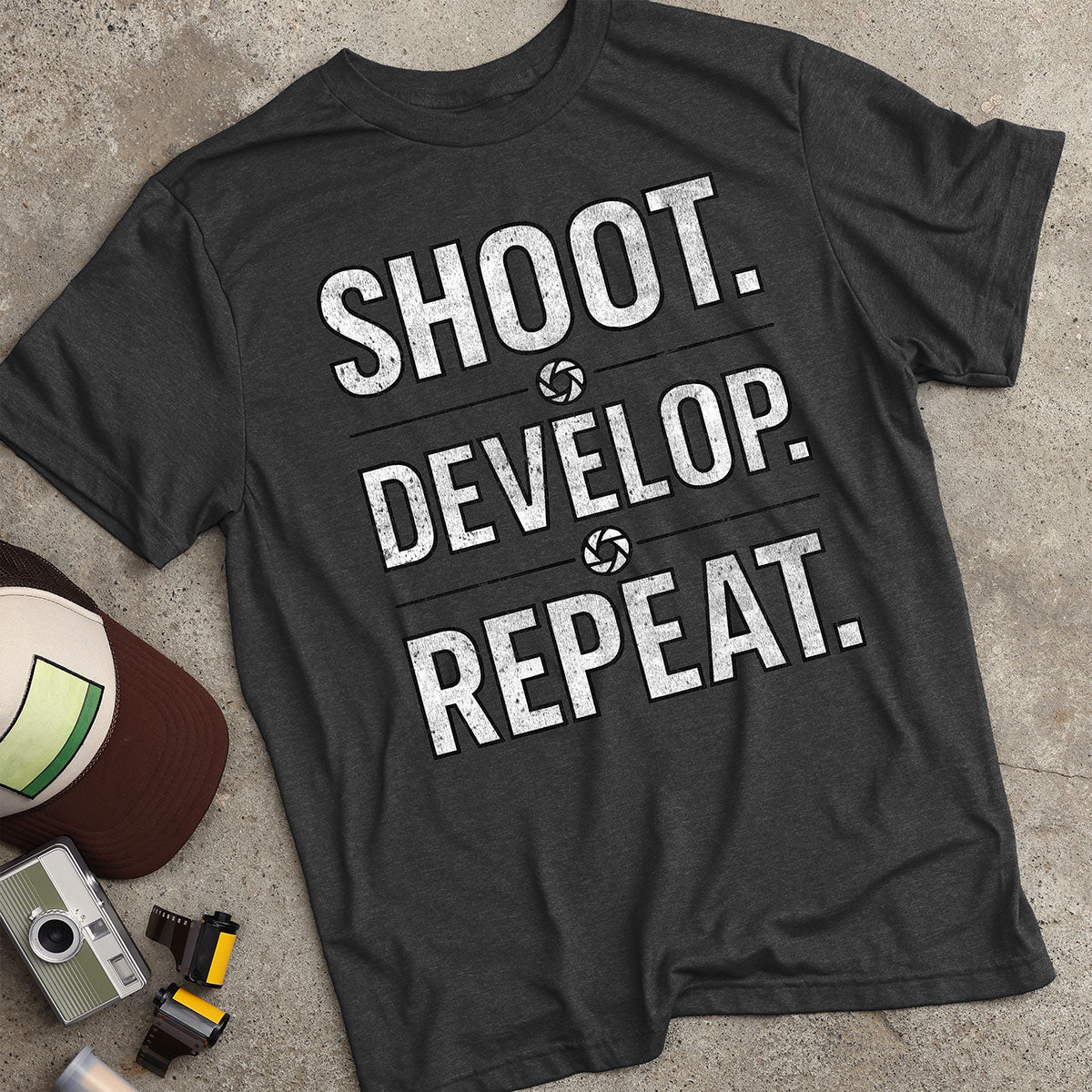 Shoot. Develop. Repeat. T-Shirt