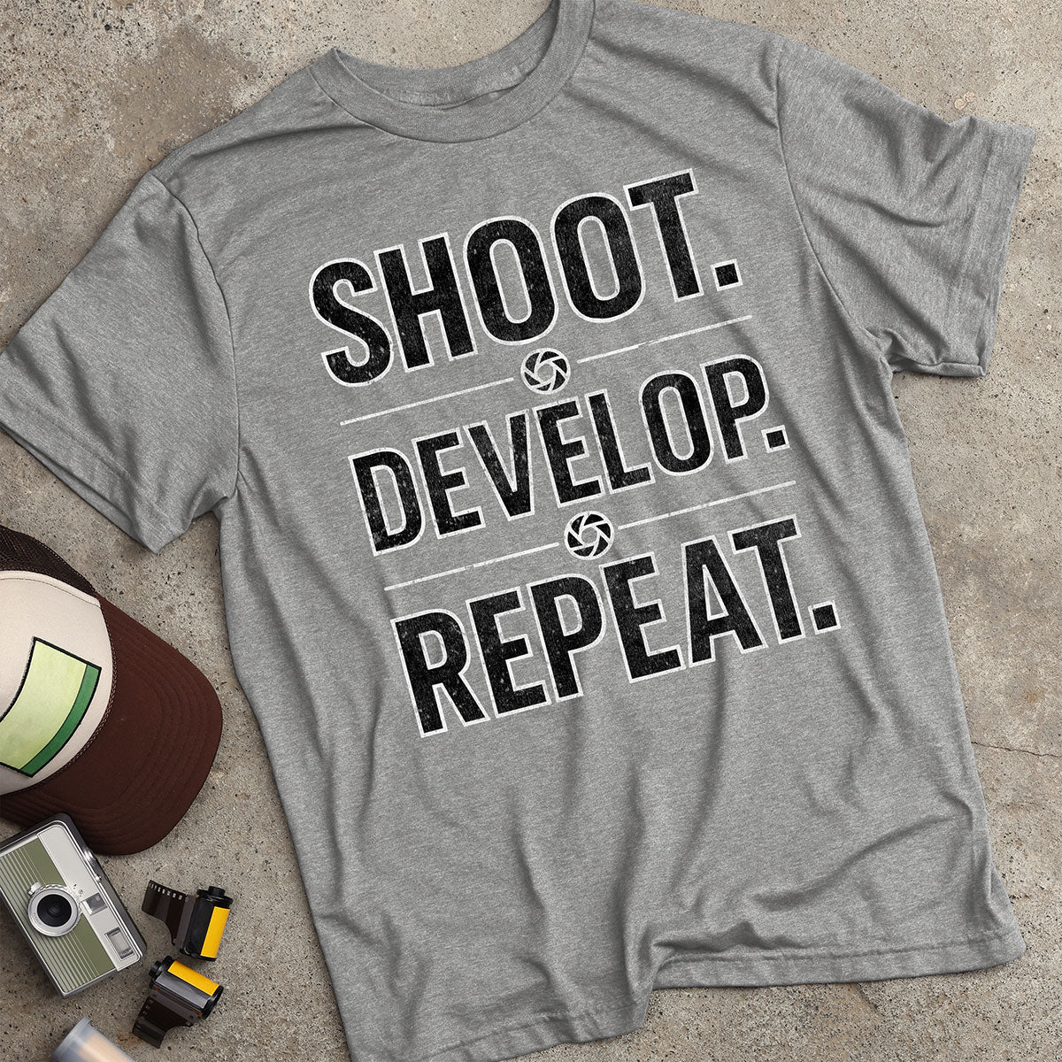 Shoot. Develop. Repeat. T-Shirt