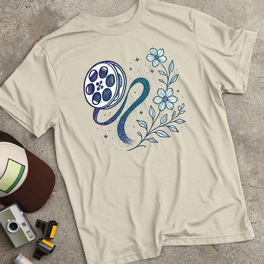 Floral Stardust Film Reel T-Shirt