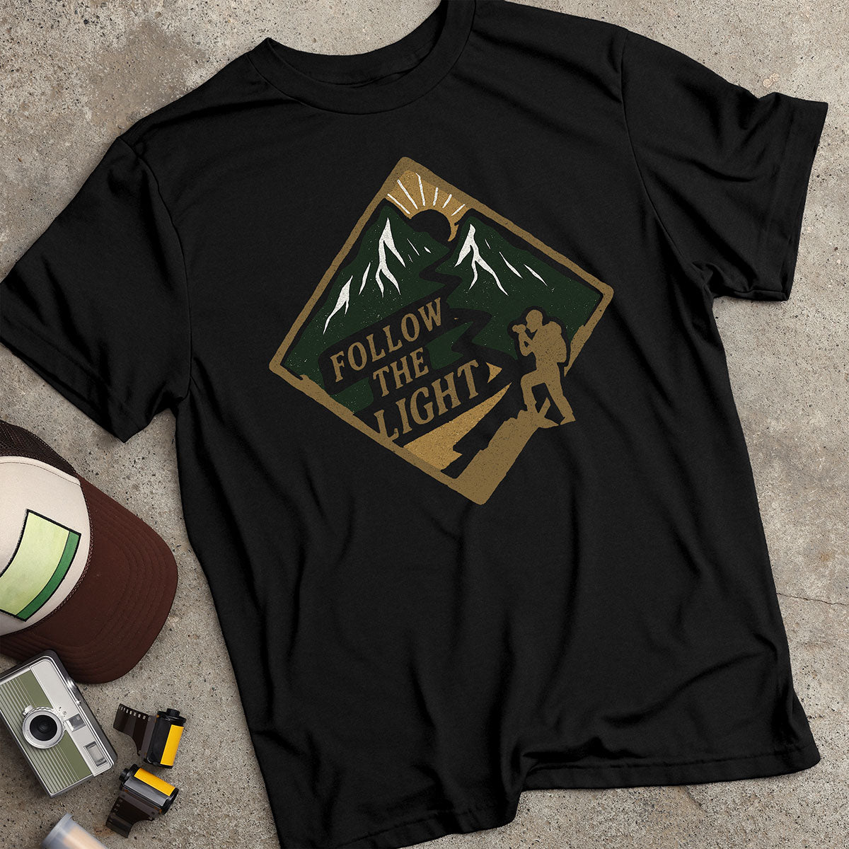 Follow The Light Hiker T-Shirt