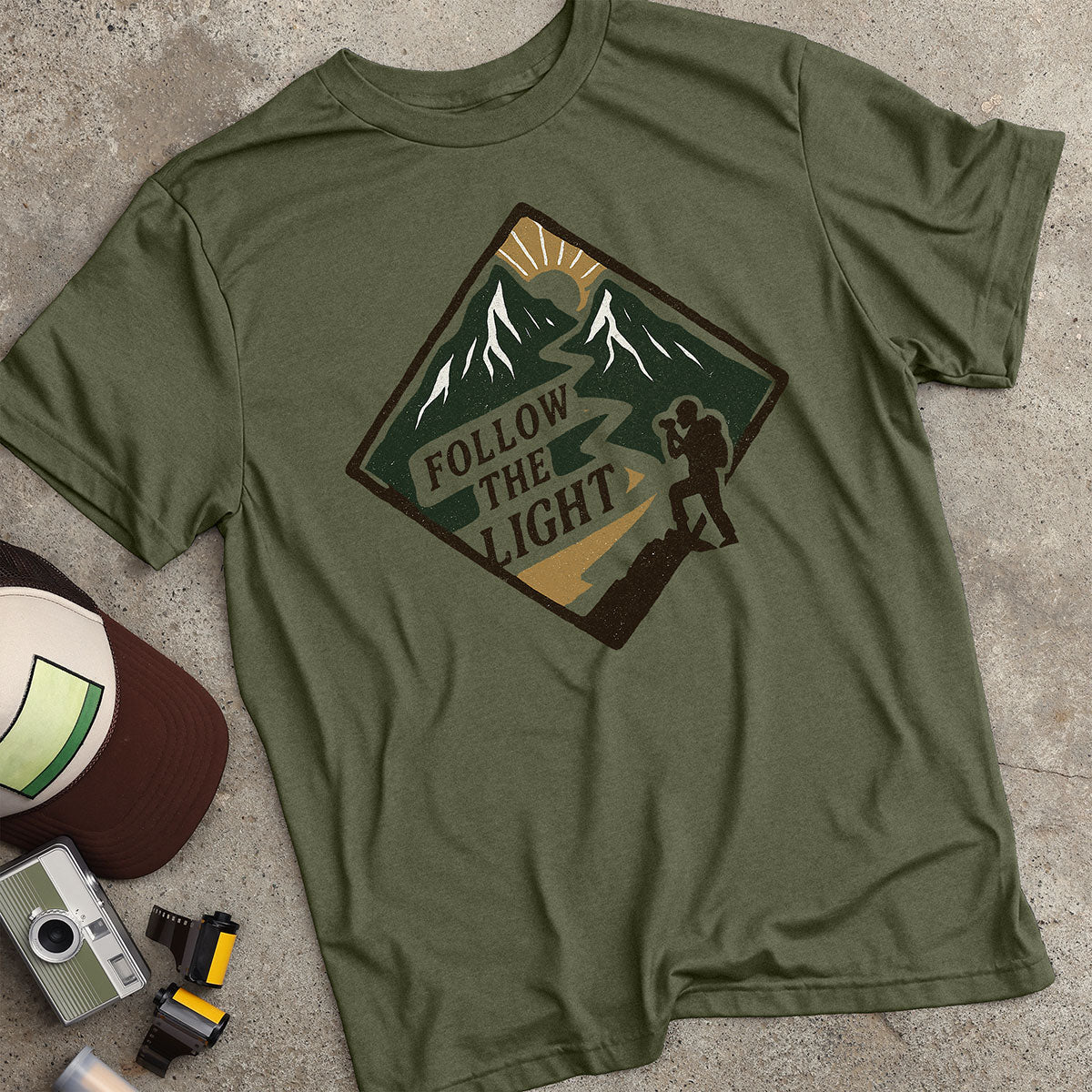 Follow The Light Hiker T-Shirt