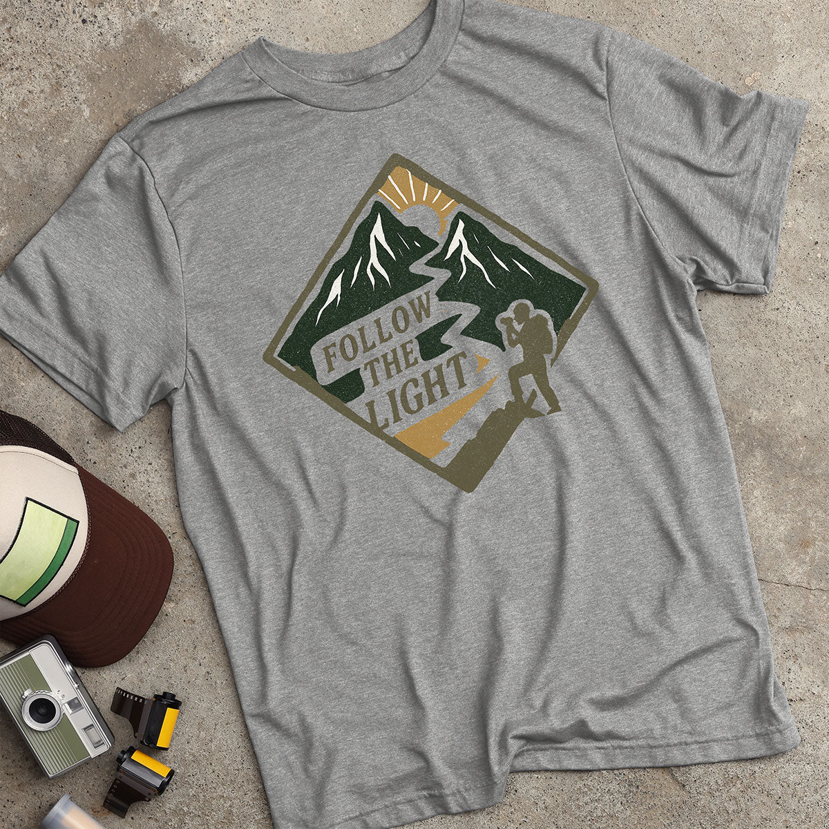 Follow The Light Hiker T-Shirt