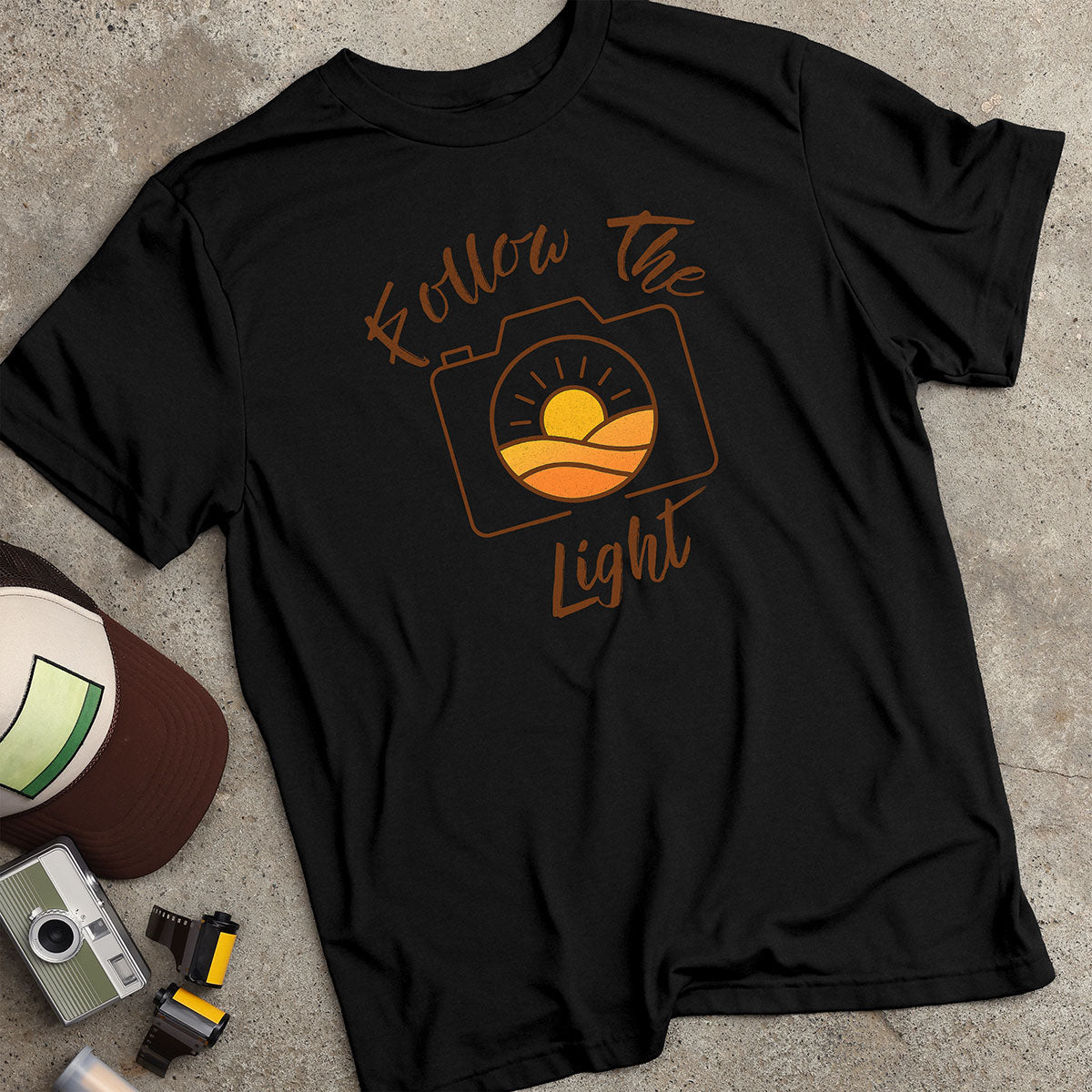 Follow The Light Lens Sunset T-Shirt