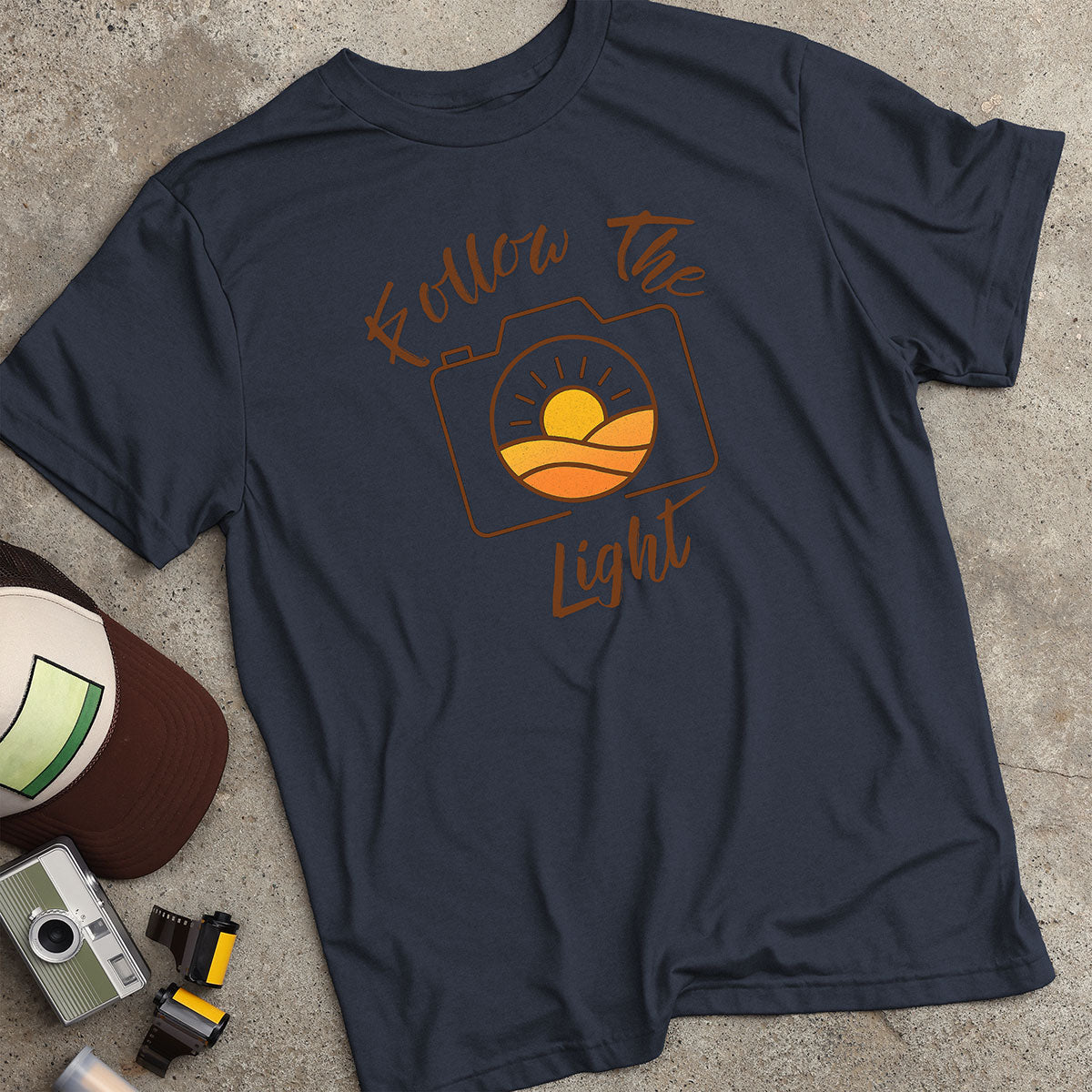 Follow The Light Lens Sunset T-Shirt