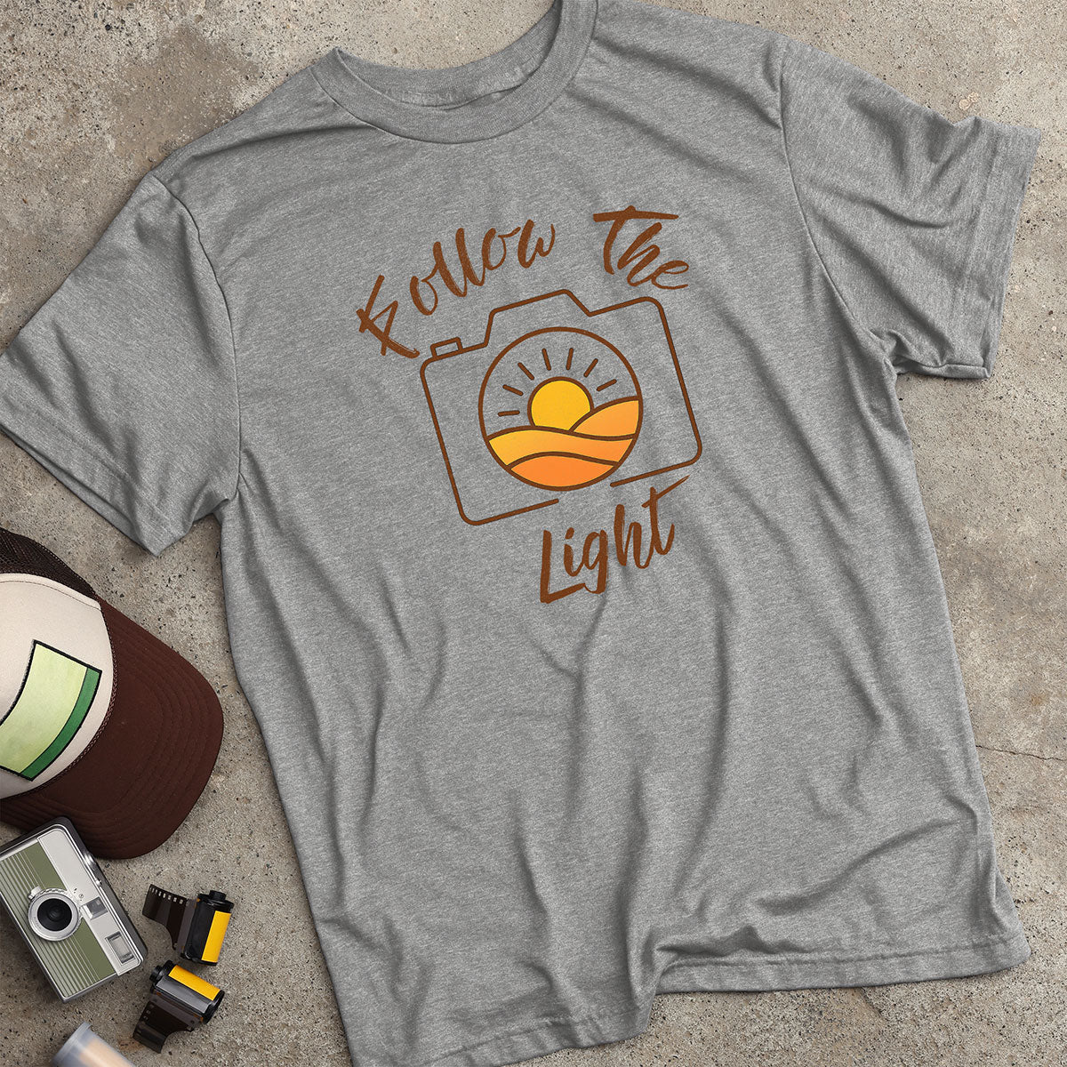 Follow The Light Lens Sunset T-Shirt