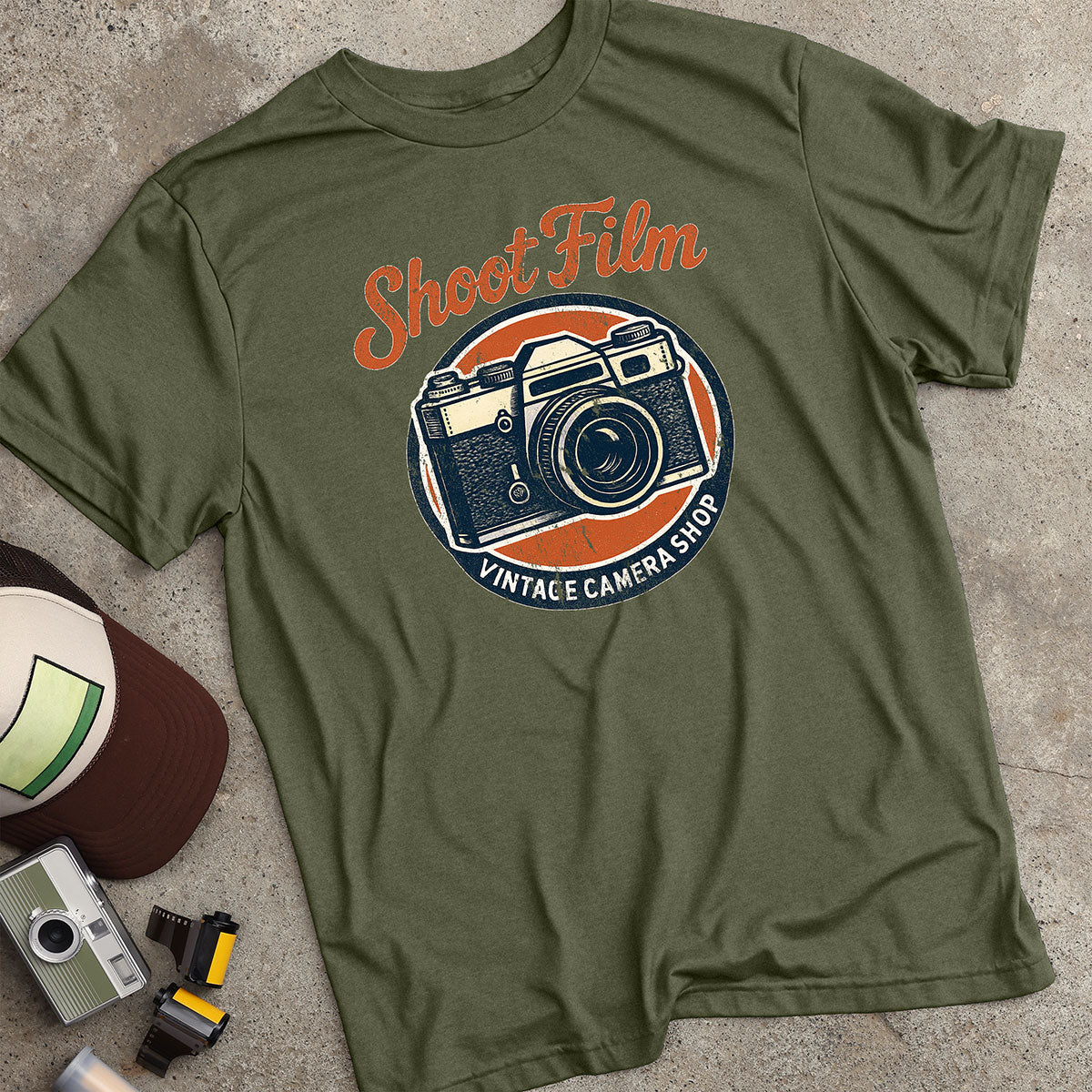 Shoot Film Vintage Camera Shop T-Shirt