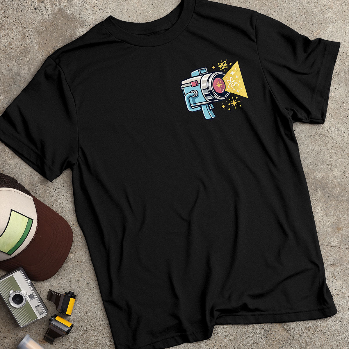 Retro Atomic Starburst Camera T-Shirt