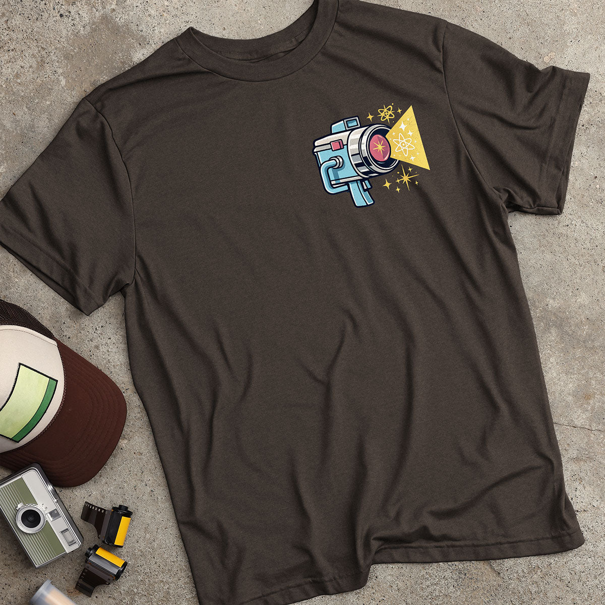 Retro Atomic Starburst Camera T-Shirt
