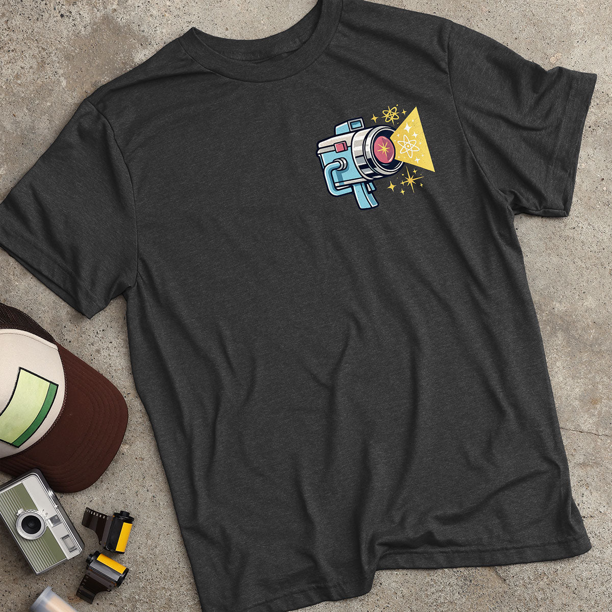 Retro Atomic Starburst Camera T-Shirt
