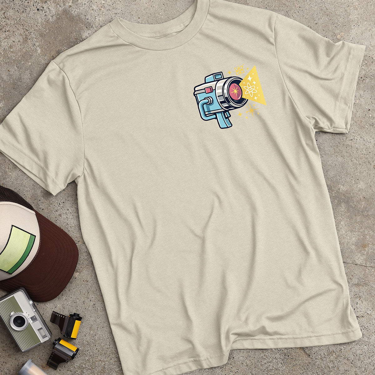 Retro Atomic Starburst Camera T-Shirt