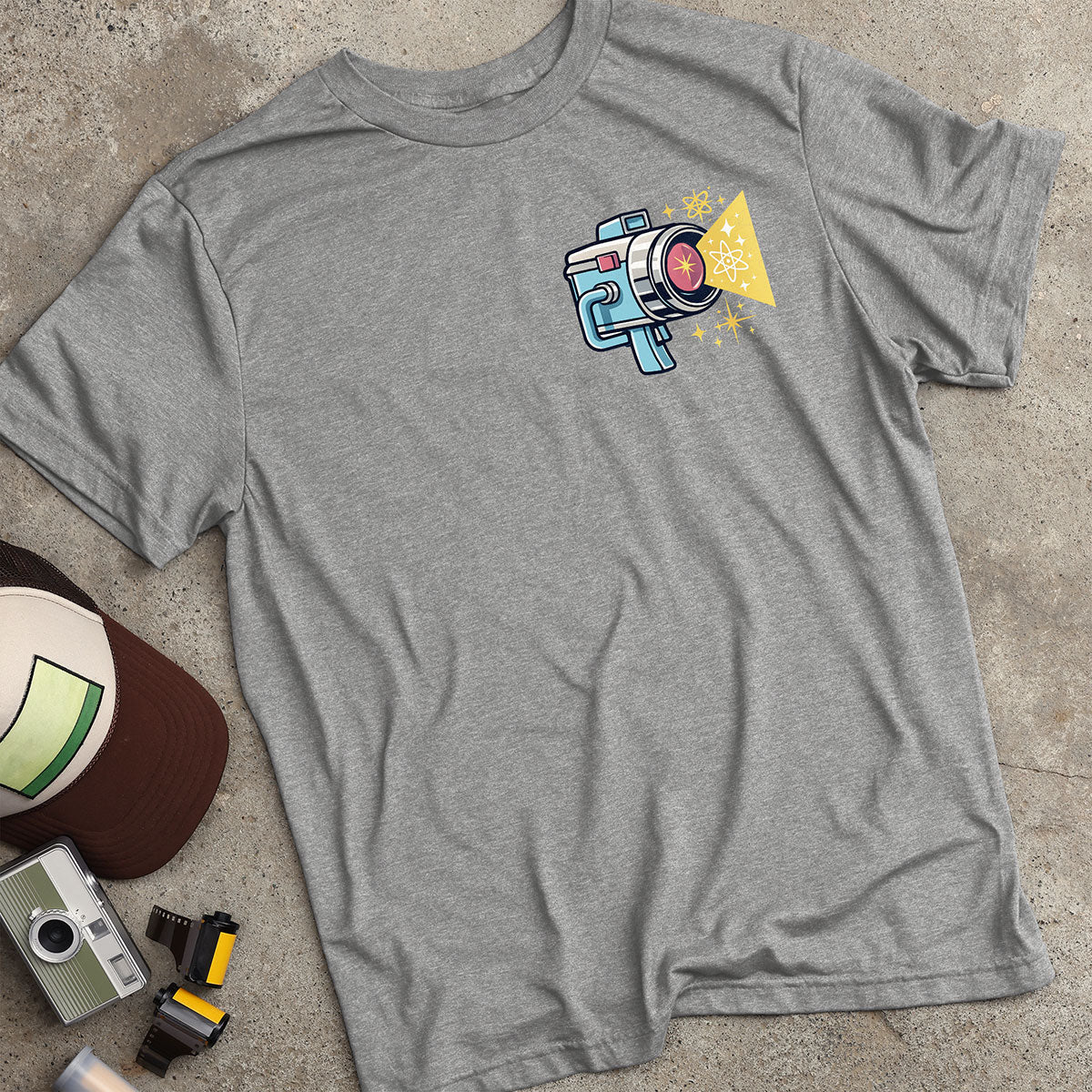 Retro Atomic Starburst Camera T-Shirt