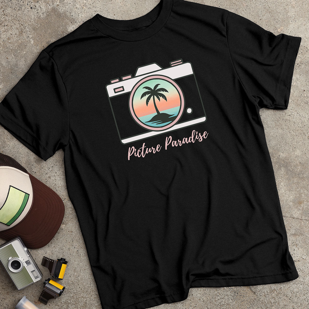 Picture Paradise Tropical Camera T-Shirt