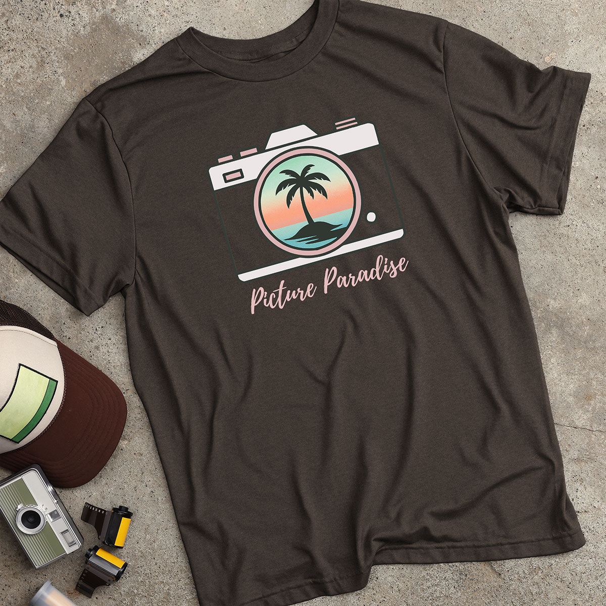 Picture Paradise Tropical Camera T-Shirt