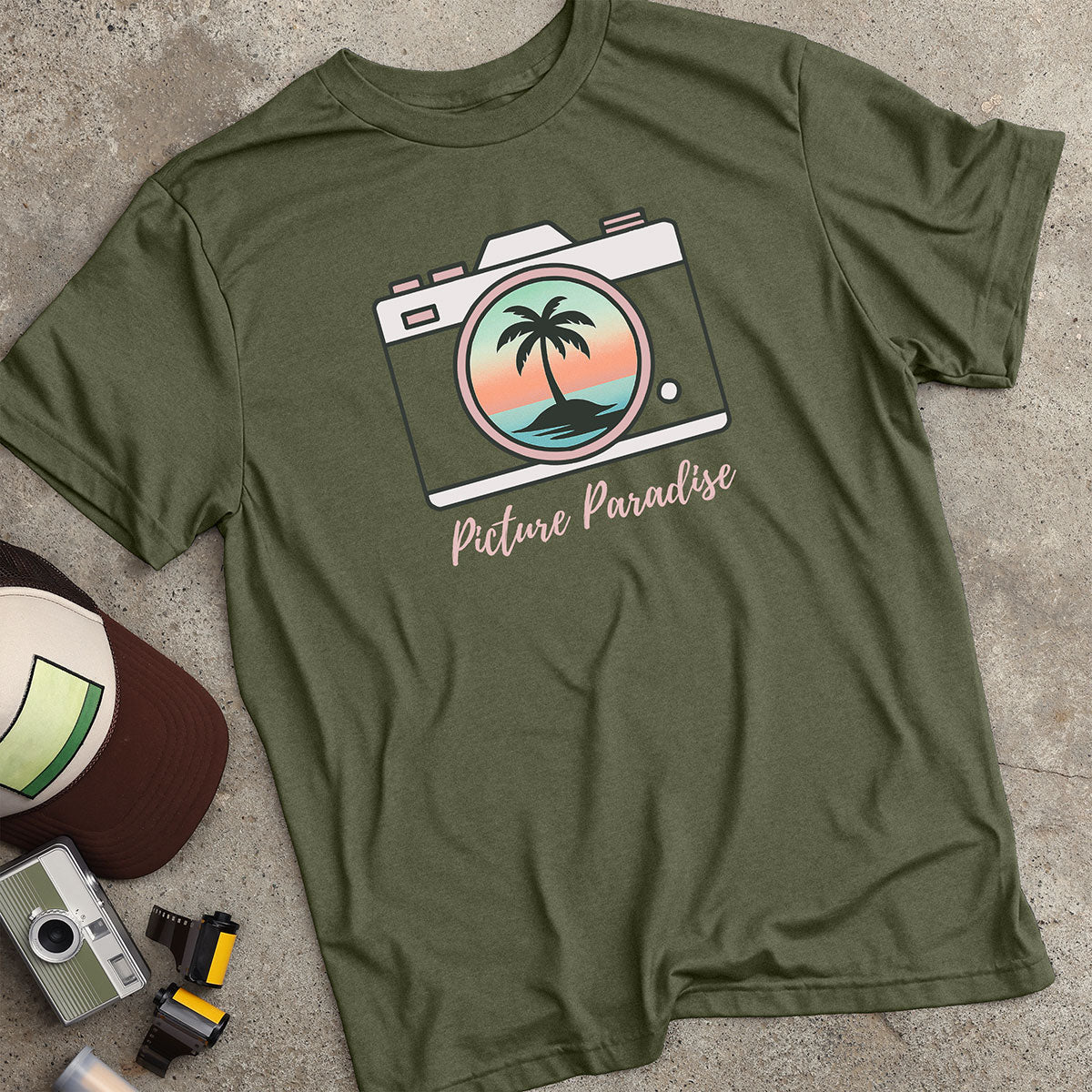 Picture Paradise Tropical Camera T-Shirt