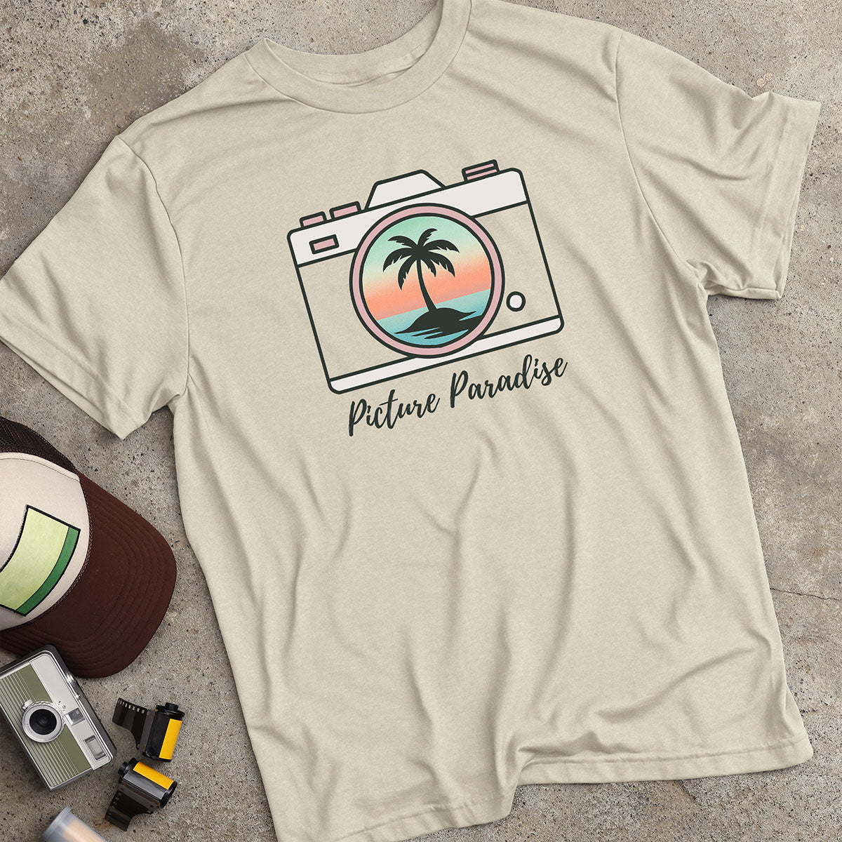 Picture Paradise Tropical Camera T-Shirt