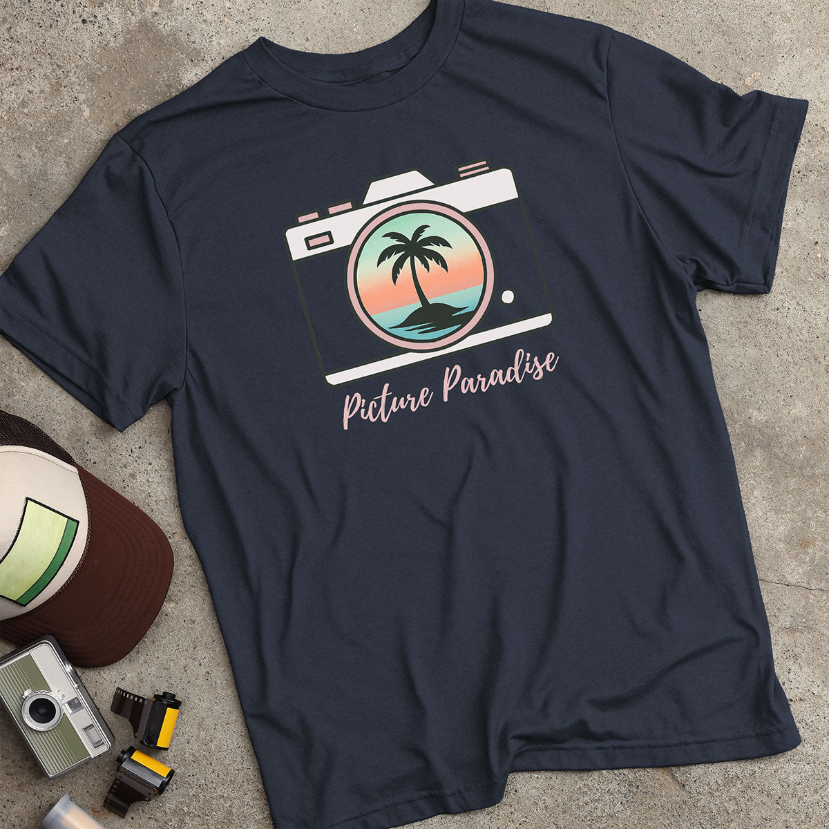 Picture Paradise Tropical Camera T-Shirt
