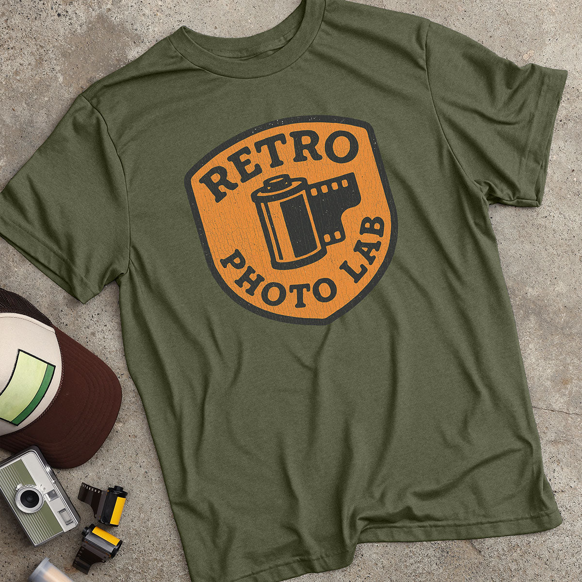 Retro Photo Lab Badge T-Shirt