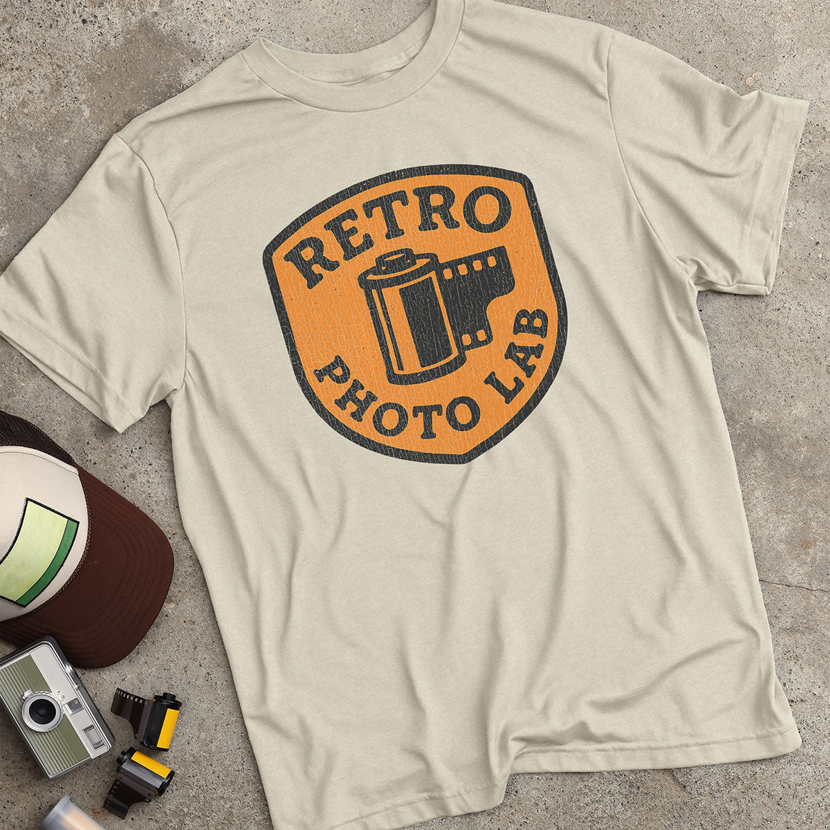 Retro Photo Lab Badge T-Shirt
