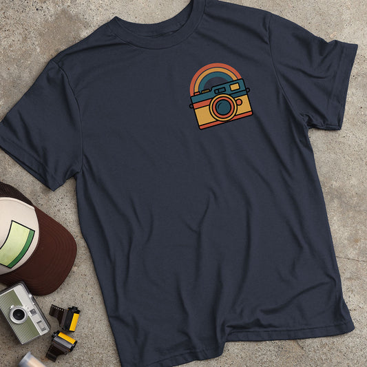 Retro Rainbow Camera T-Shirt