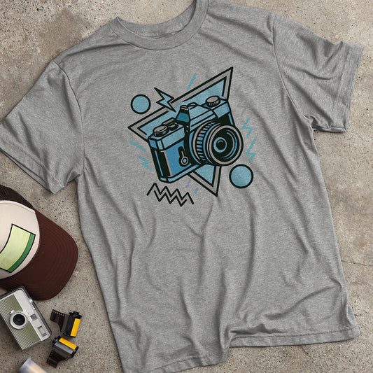 Retro Halftone Camera T-Shirt