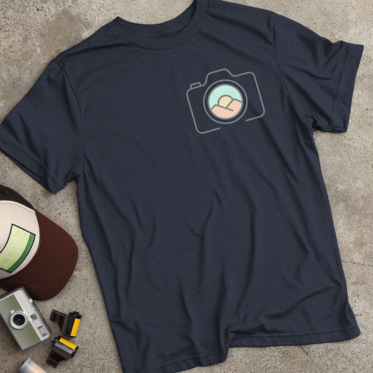 Sunrise Lens Minimalist Camera  T-Shirt