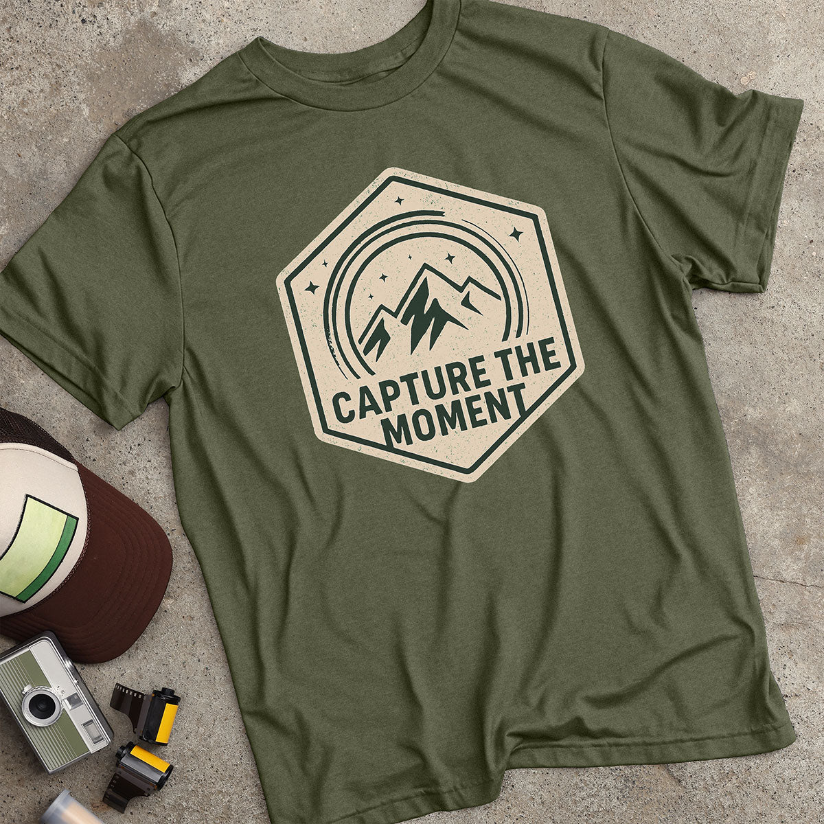 Capture The Moment Badge T-Shirt