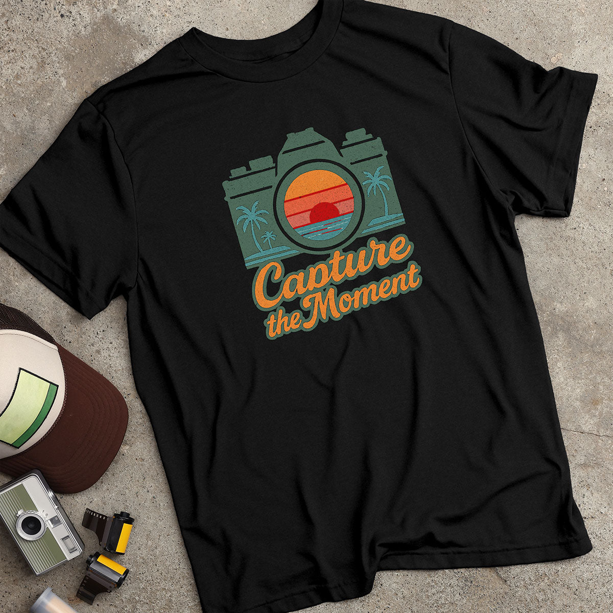 Capture The Moment Palm Tree Camera T-Shirt