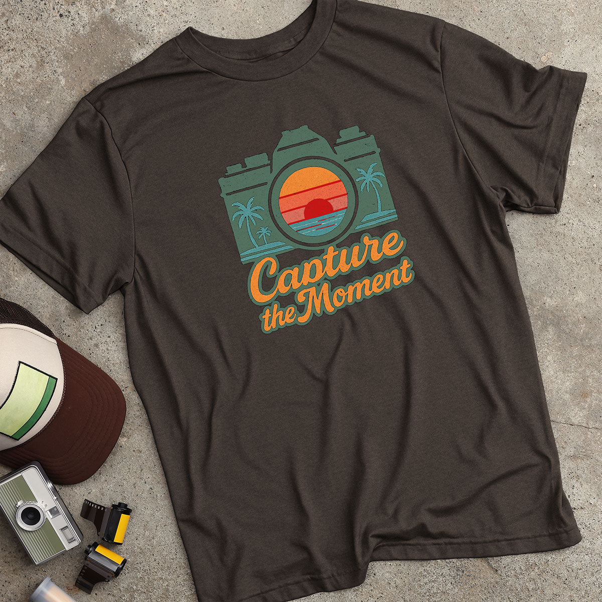 Capture The Moment Palm Tree Camera T-Shirt