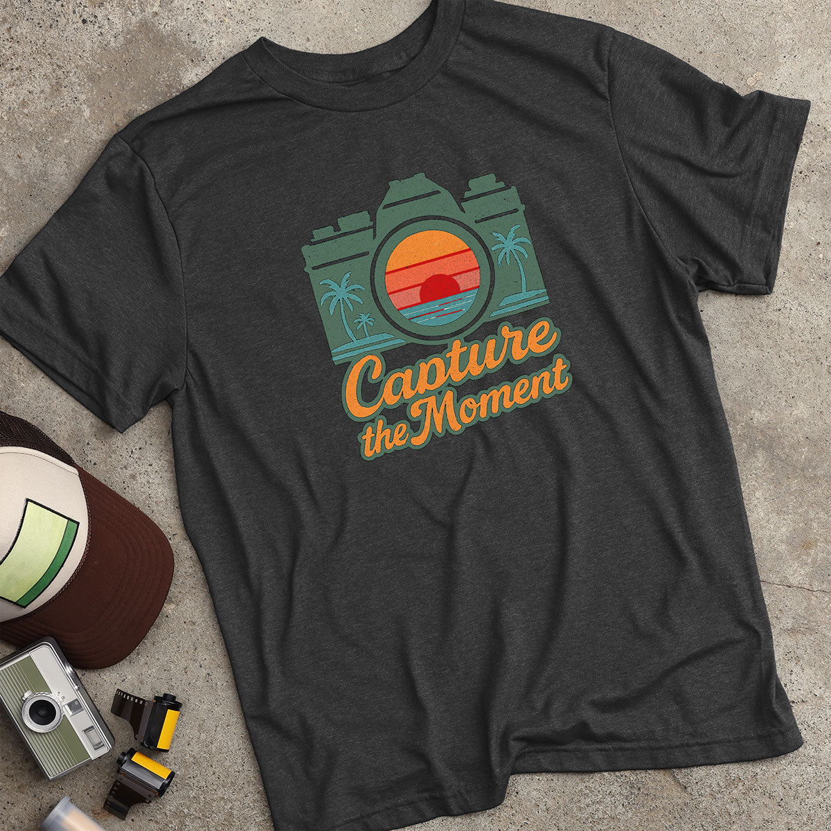 Capture The Moment Palm Tree Camera T-Shirt