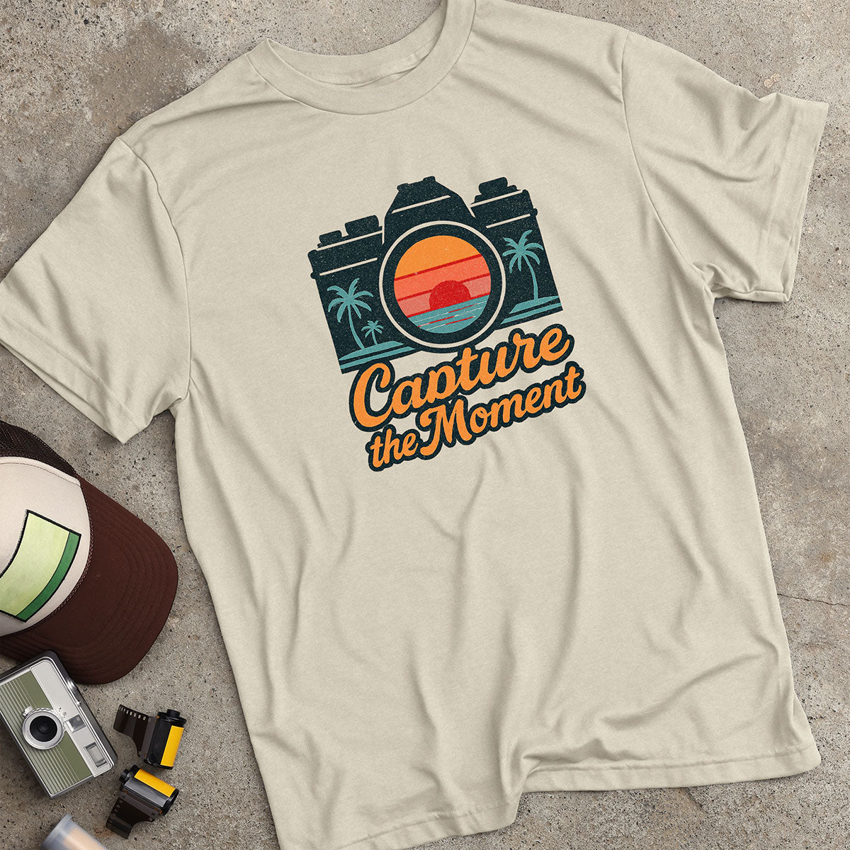 Capture The Moment Palm Tree Camera T-Shirt