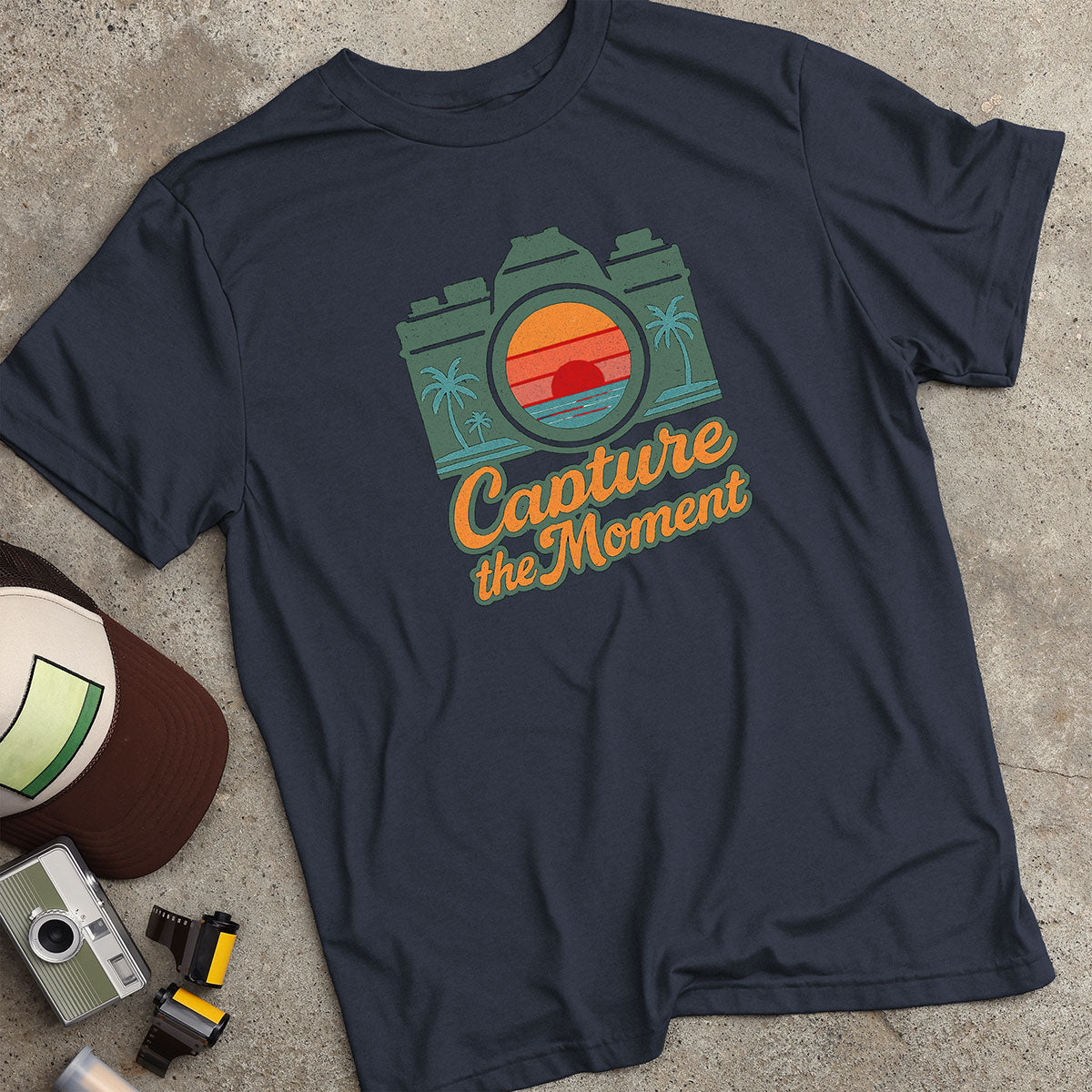 Capture The Moment Palm Tree Camera T-Shirt