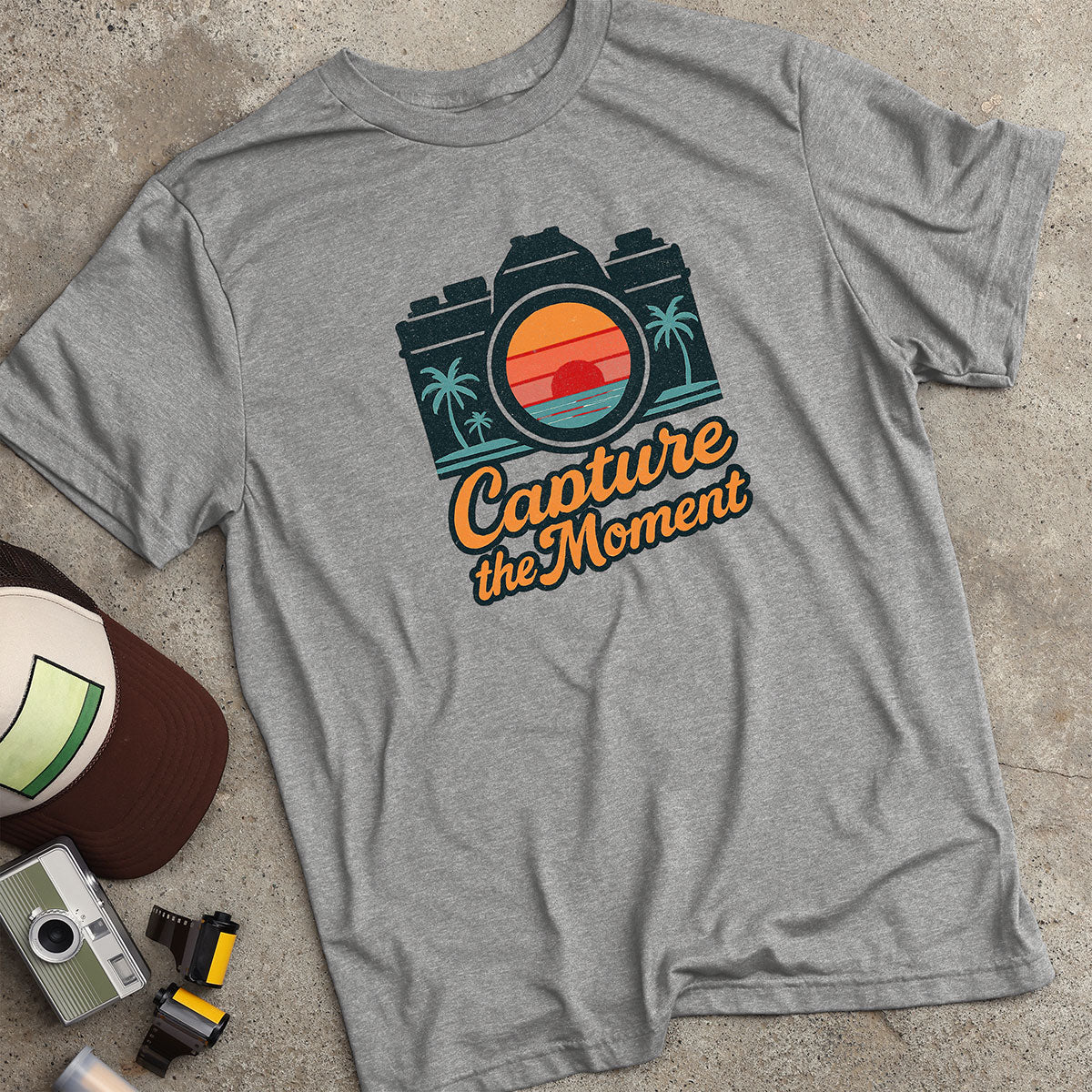 Capture The Moment Palm Tree Camera T-Shirt