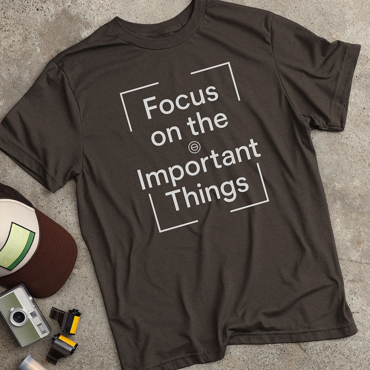 Focus On The Important Things Viewfinder T-Shirt