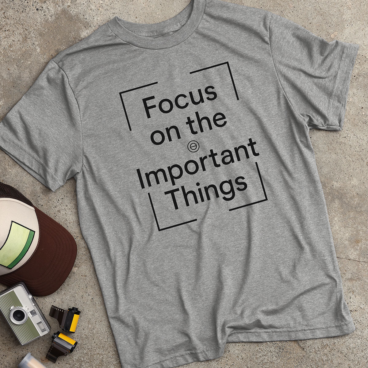 Focus On The Important Things Viewfinder T-Shirt