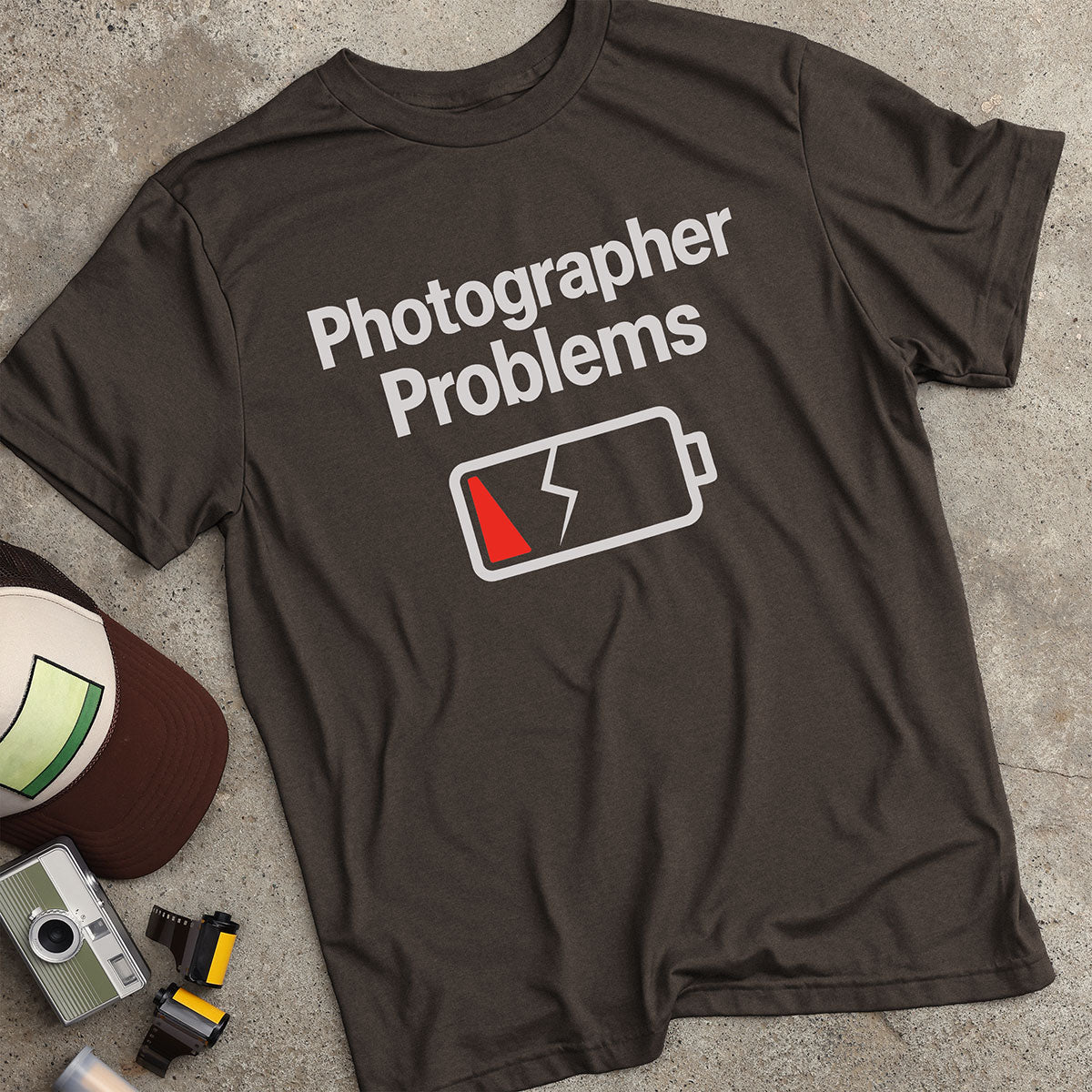 Photographer Problems Dead Battery T-Shirt