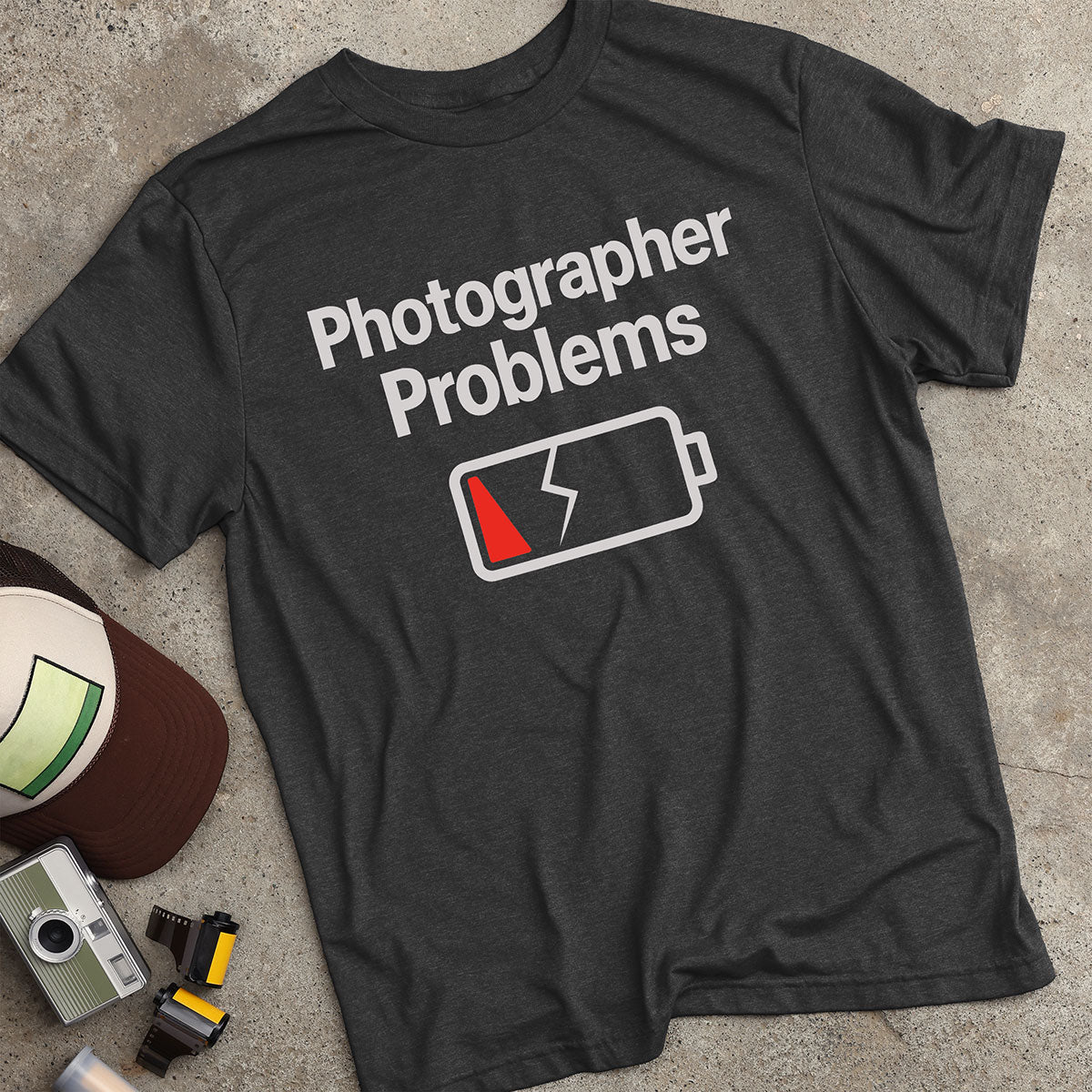 Photographer Problems Dead Battery T-Shirt