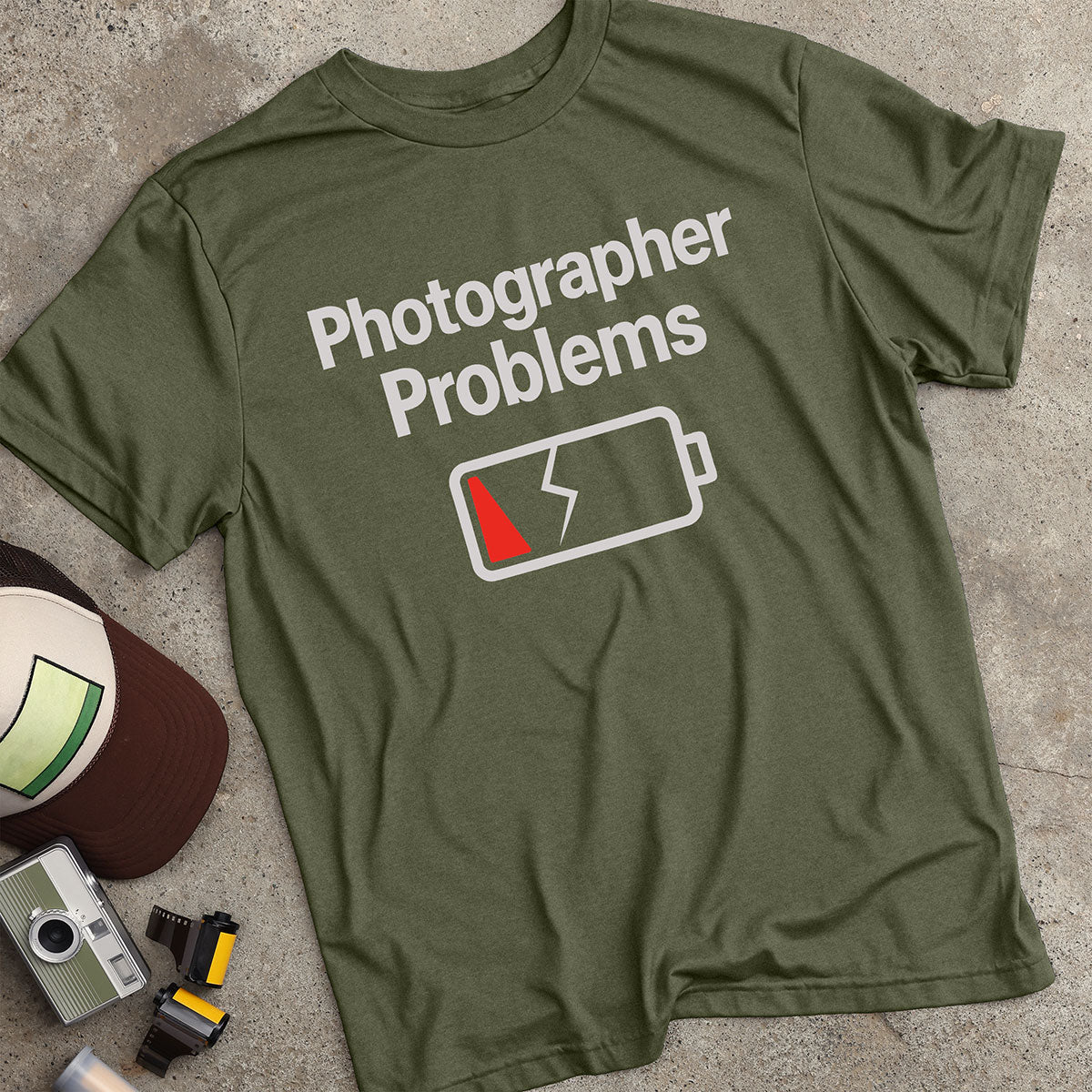 Photographer Problems Dead Battery T-Shirt