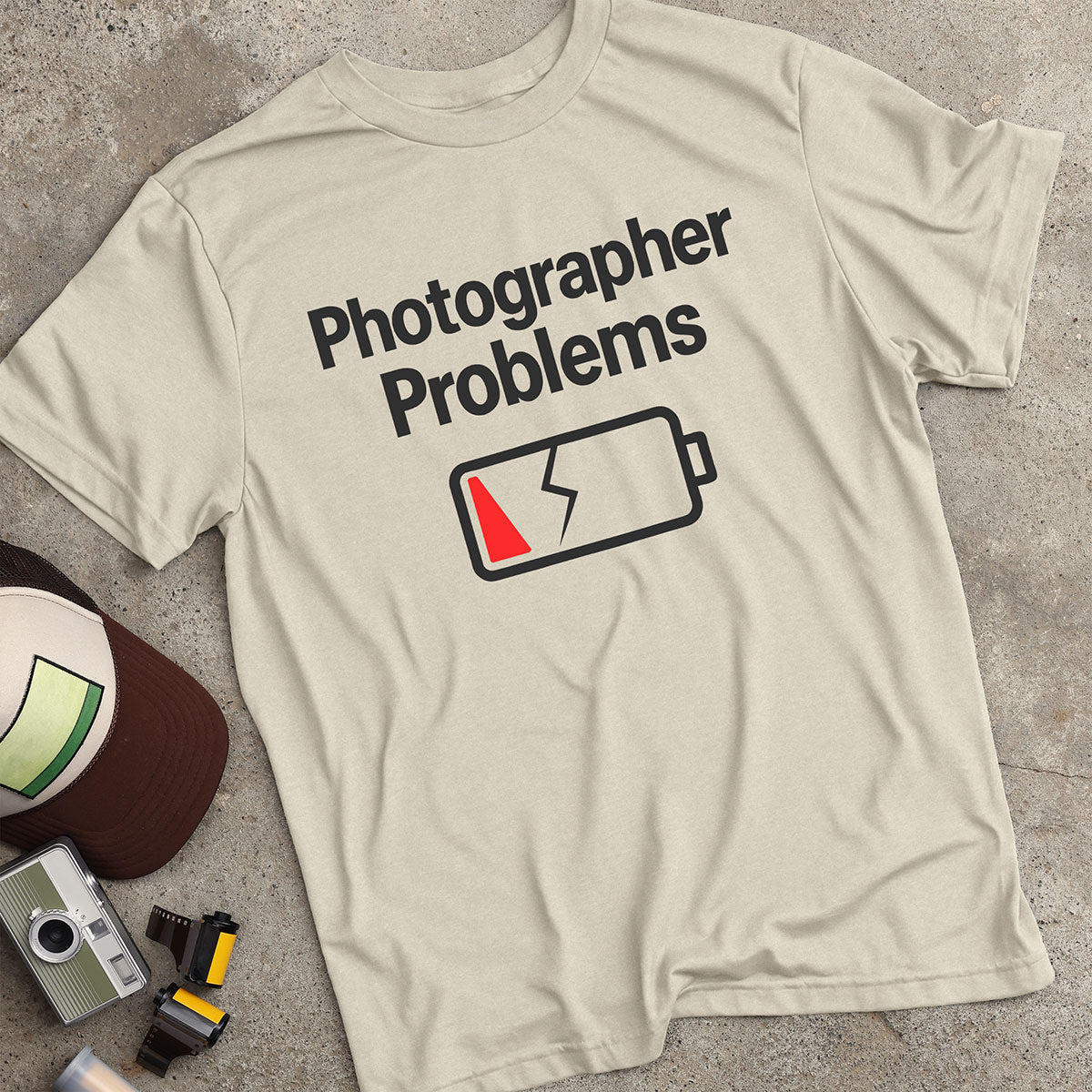 Photographer Problems Dead Battery T-Shirt